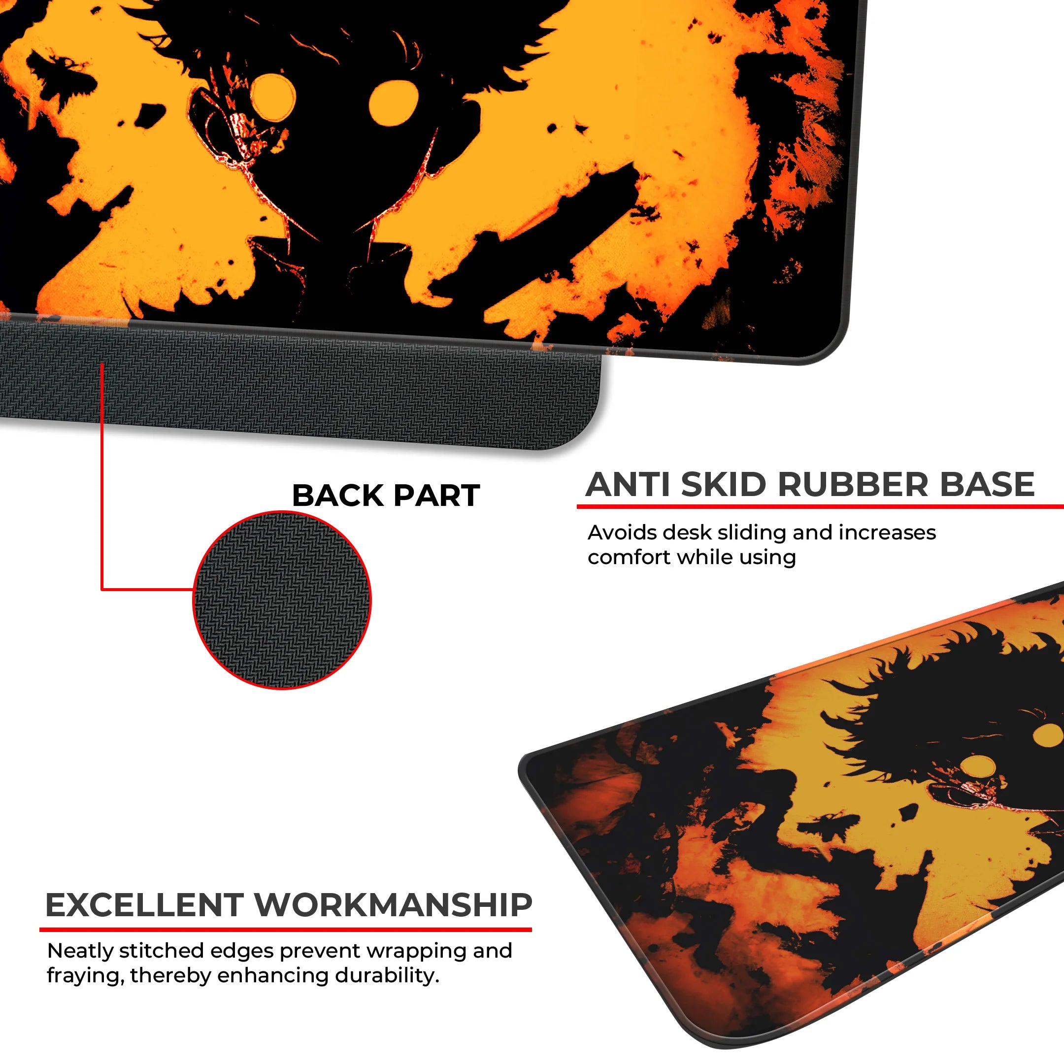 Mob Psycho Anime Silhouette Deskmat