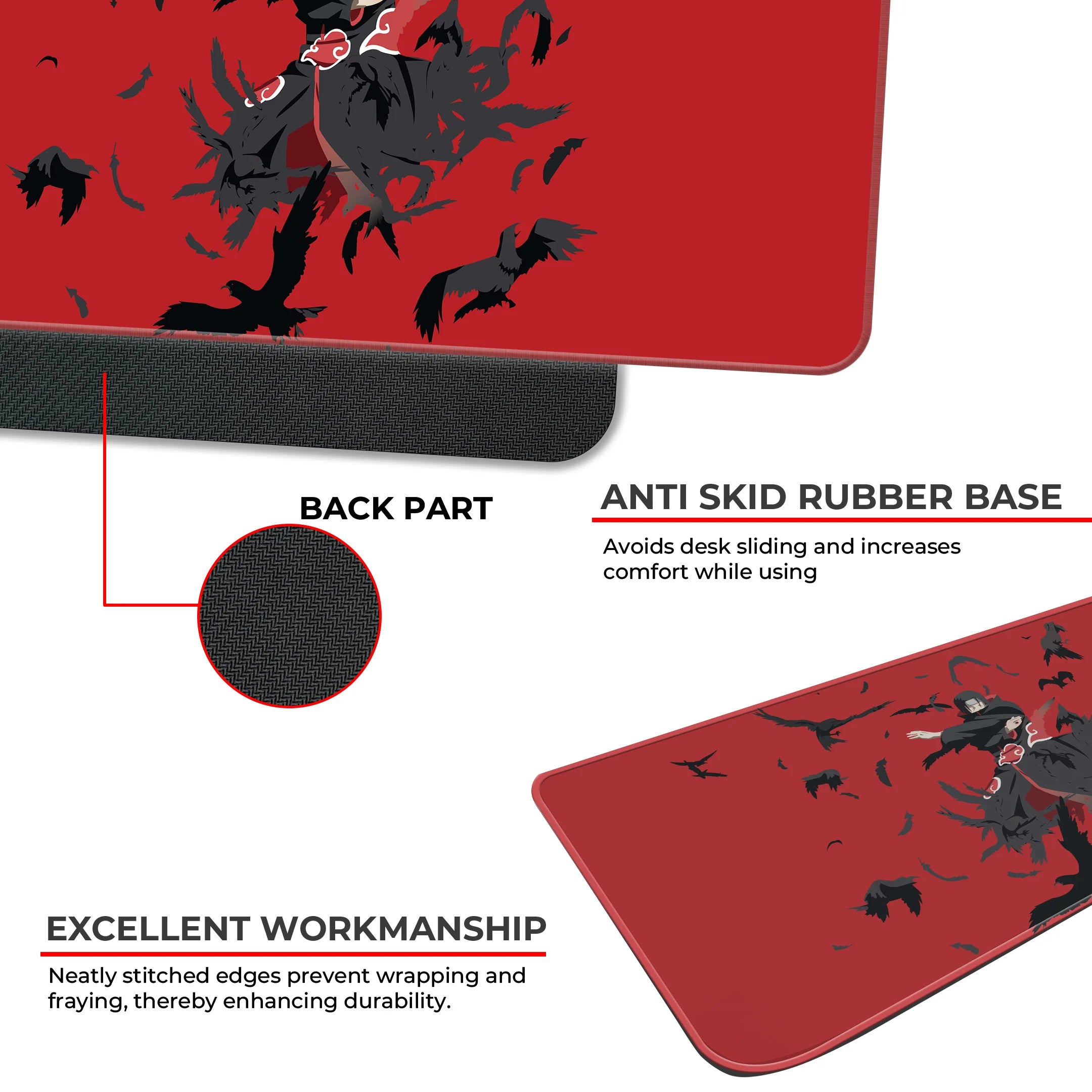 Itachi Uchiha Crows Anime Deskmat