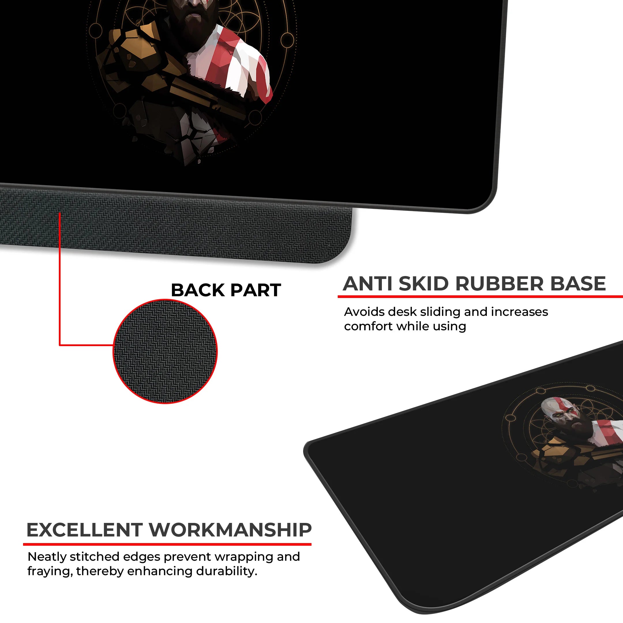 Kratos Warrior Fury Deskmat