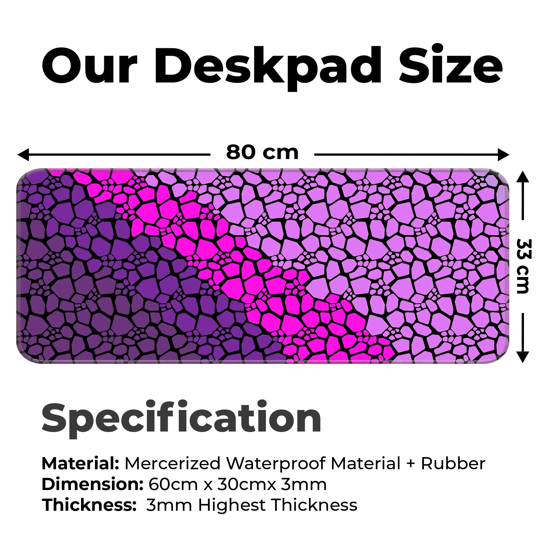 Rock pattern Deskmat