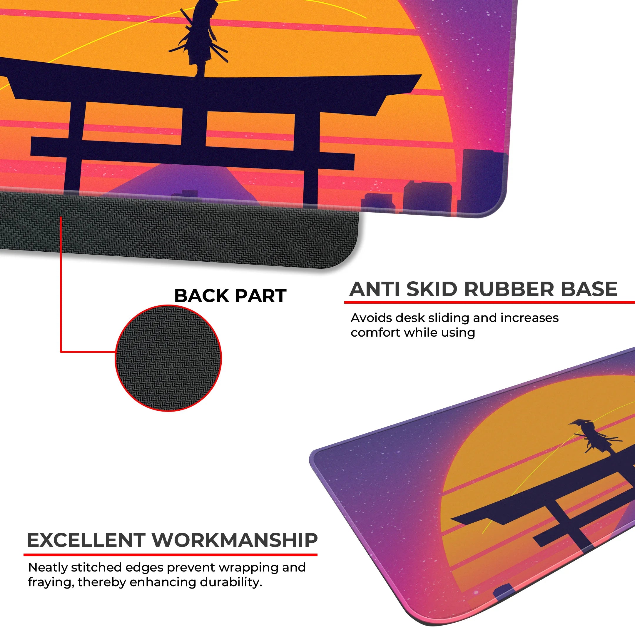 Samurai Sunset Deskmat