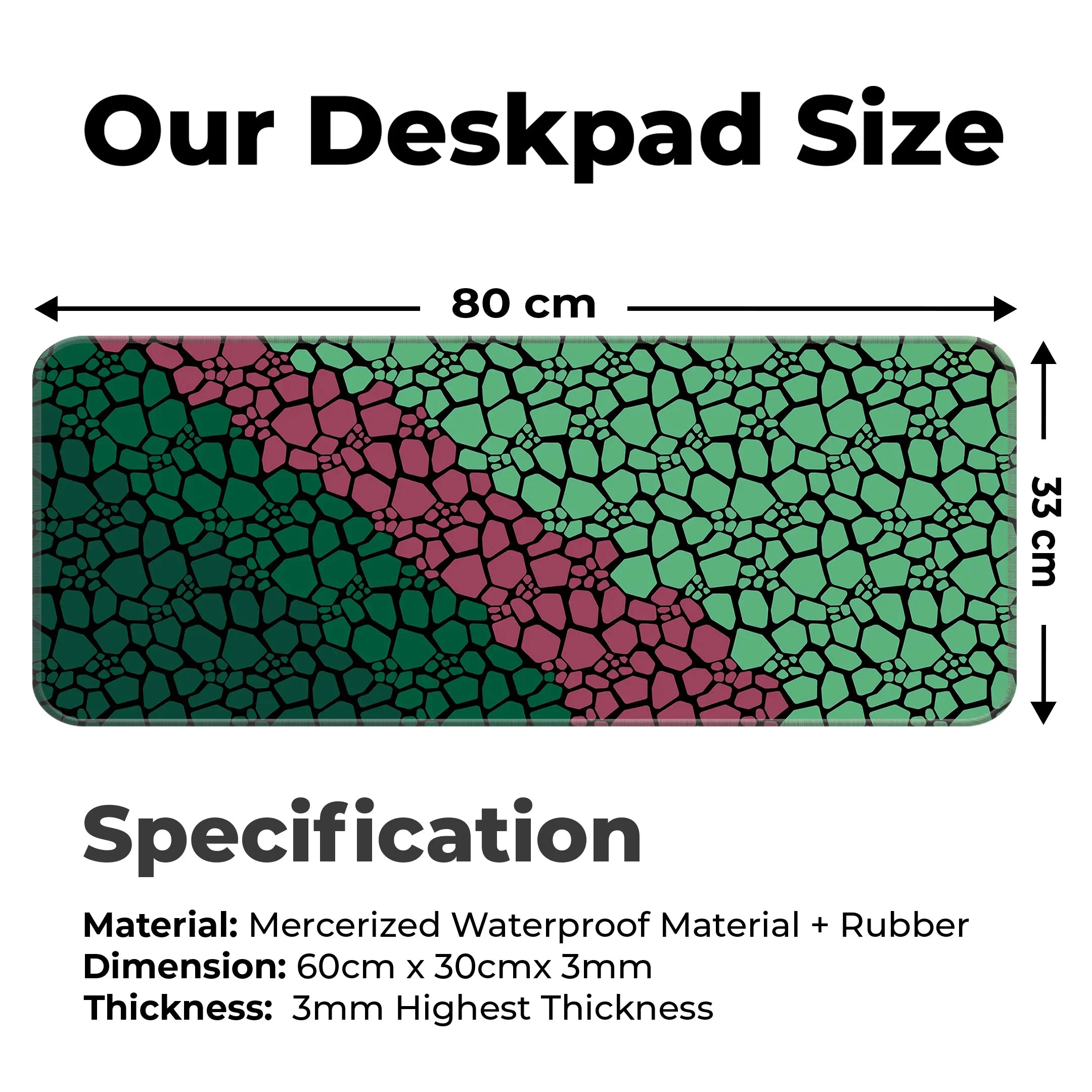 Rock pattern Deskmat