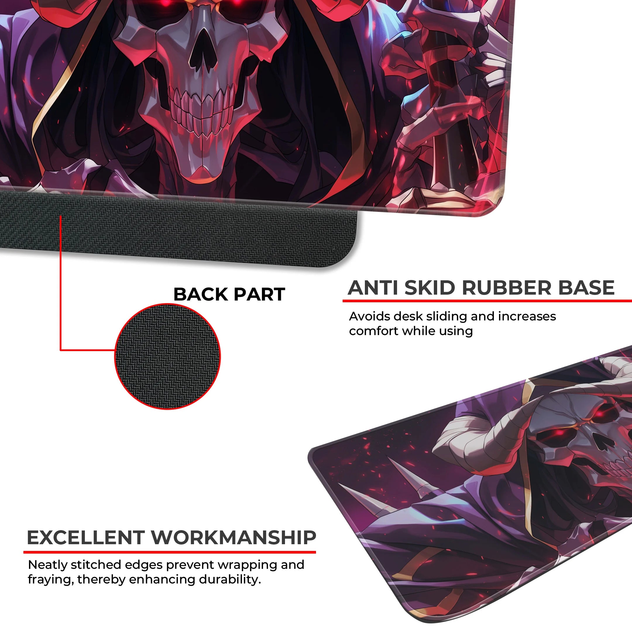 Overlord Ainz Ooal Gown Skull Deskmat