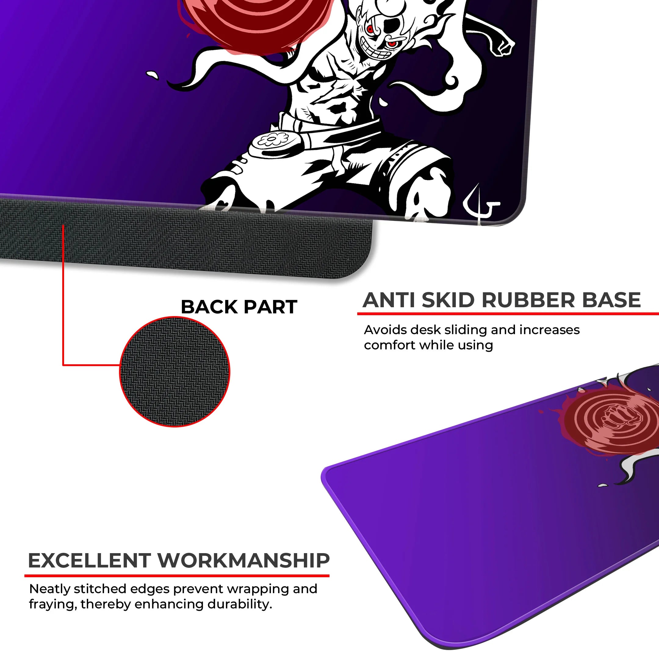 Luffy Gear 5 Anime Deskmat