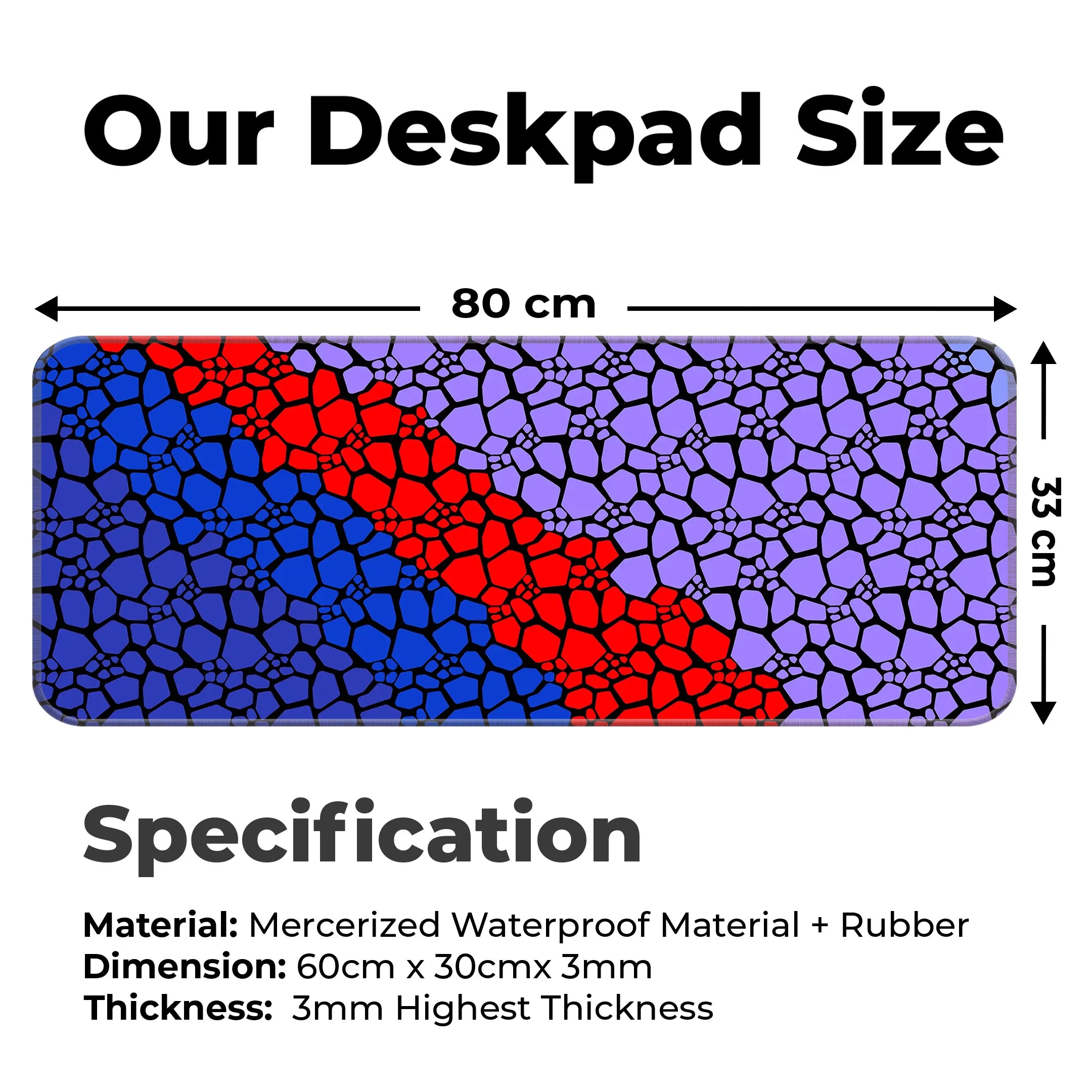 Rock pattern Deskmat