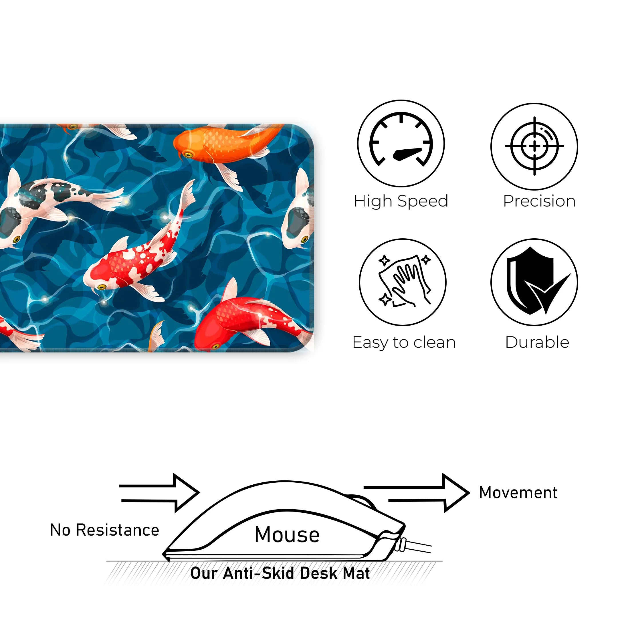 Koi Fish Deskmat