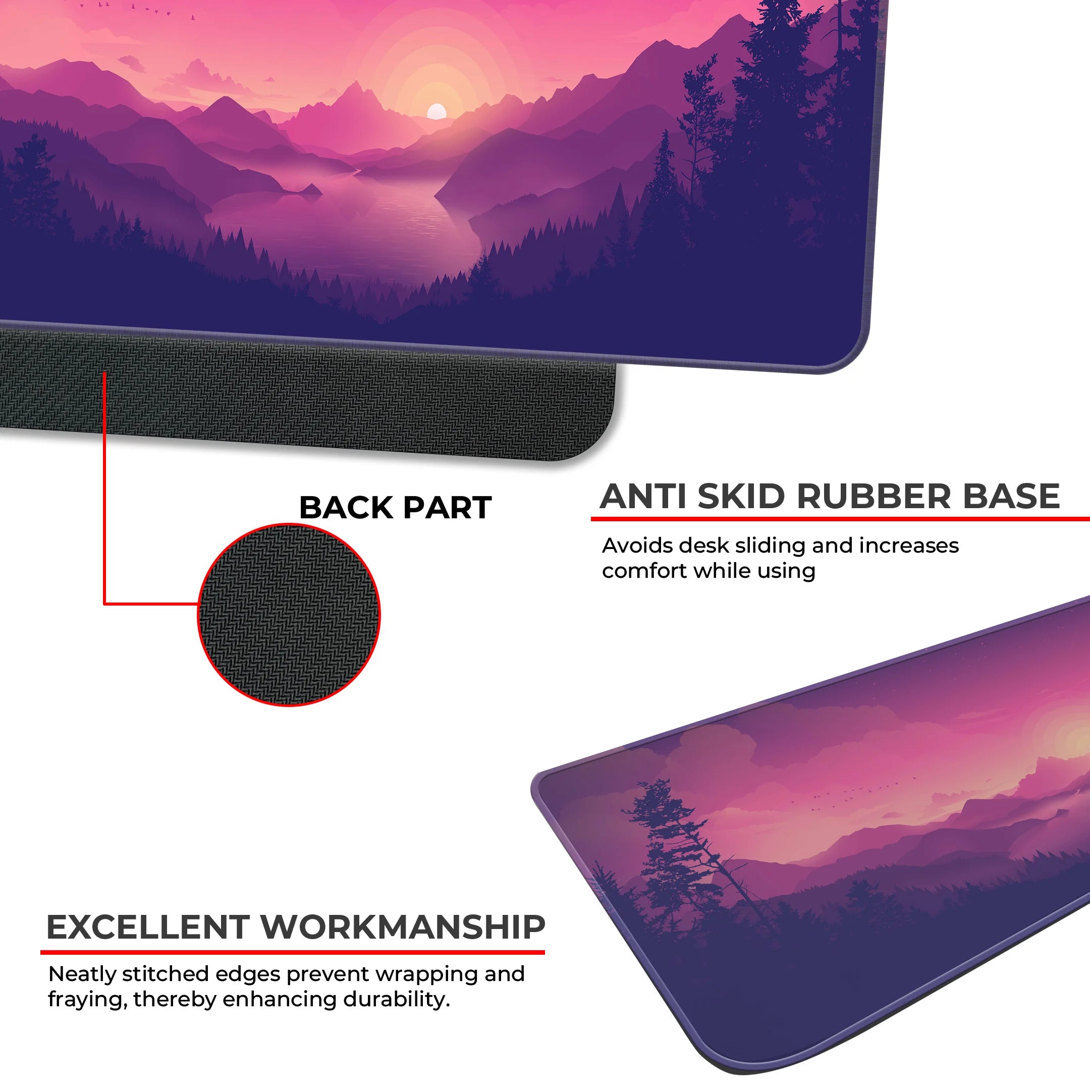 Dreamy Pink Twilight Deskmat