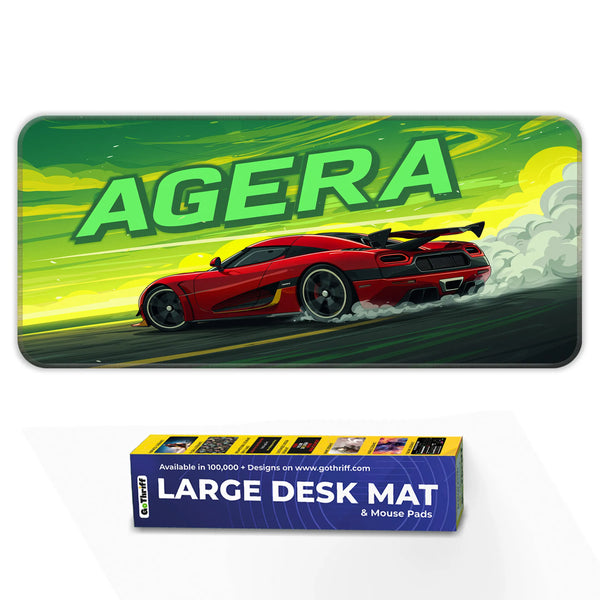 Koenigsegg Agera Red Supercar Drift Deskmat