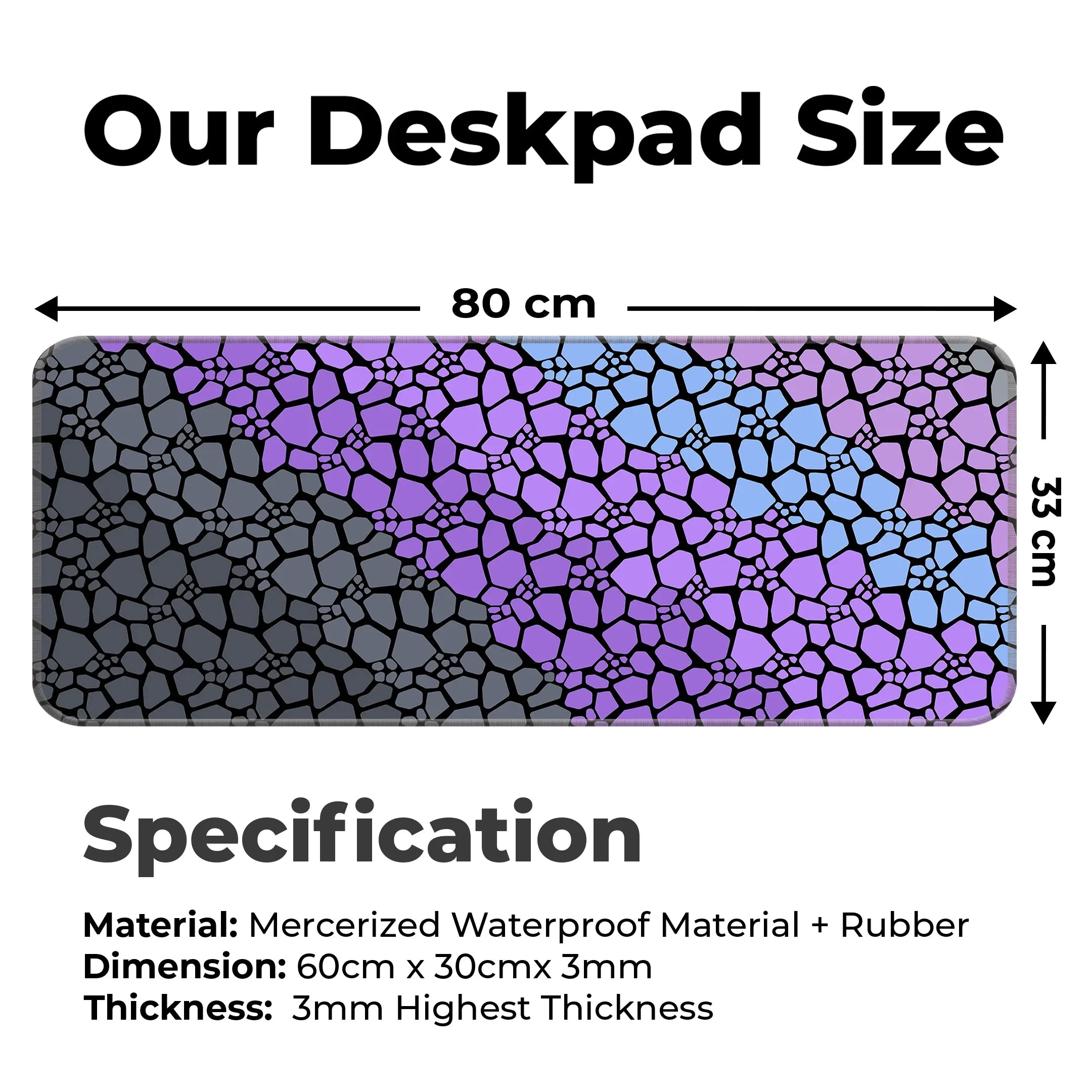 Rock pattern Deskmat