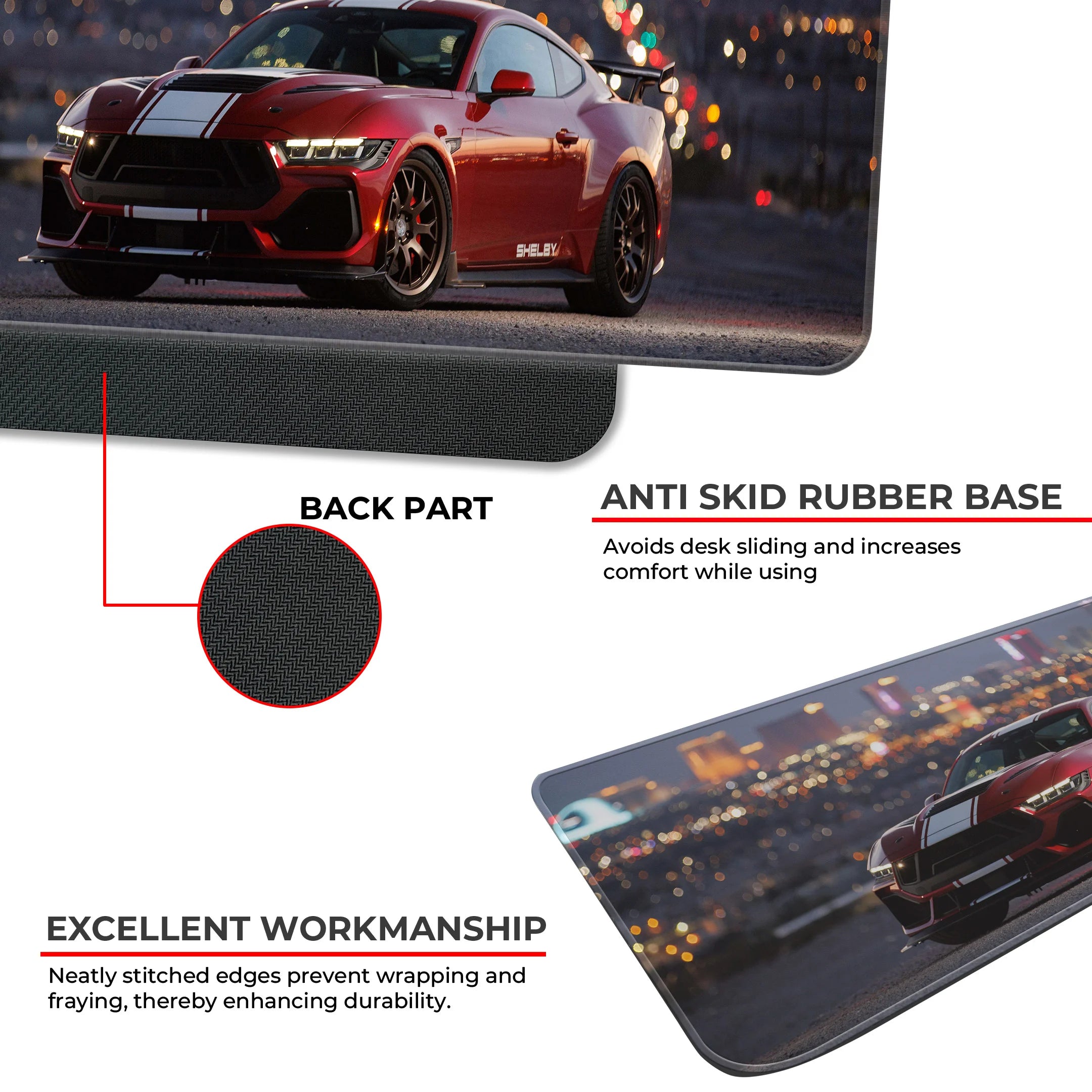 Night Drive Muscle Car Deskmat