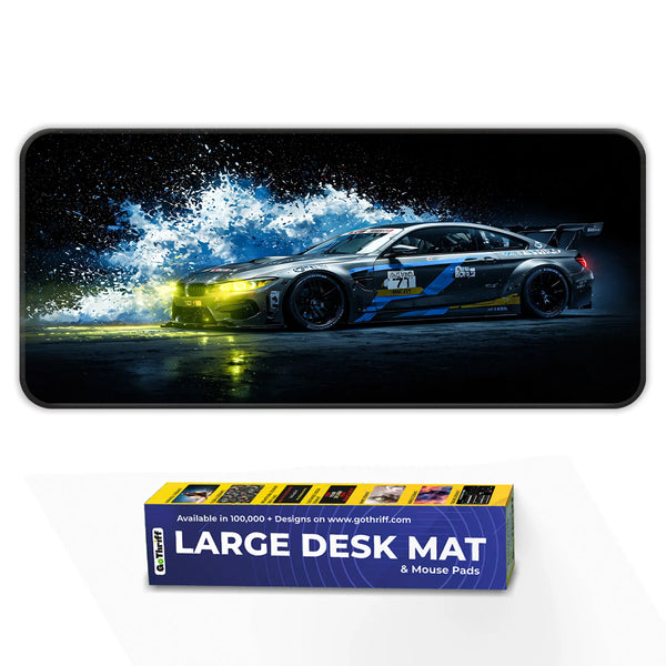 BMW M Motorsport Side Splash Racing Deskmat