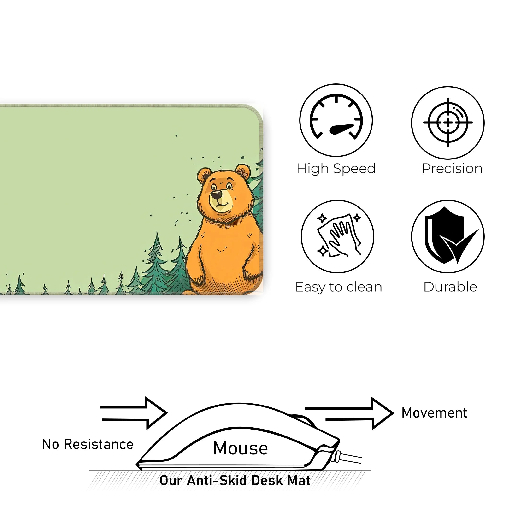 Cute Bear Deskmat