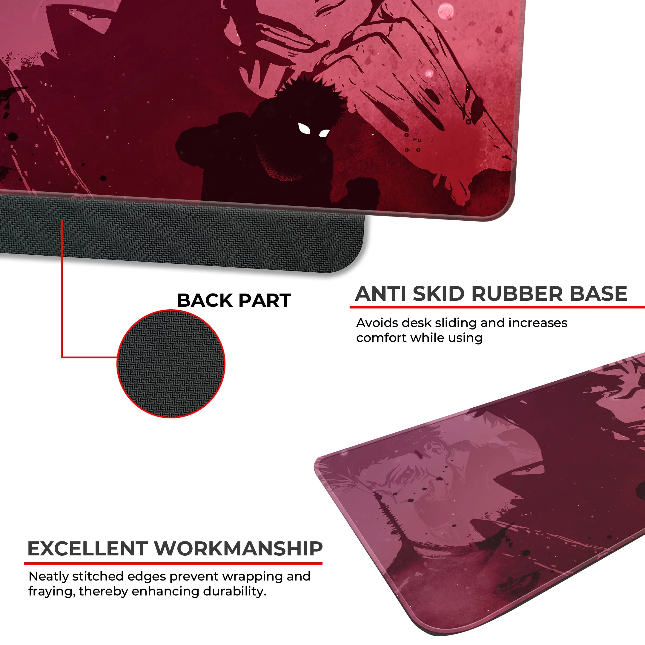 Yuji Itadori Sukuna Curse Mat – Jujutsu Kaisen Anime Gaming Deskmat