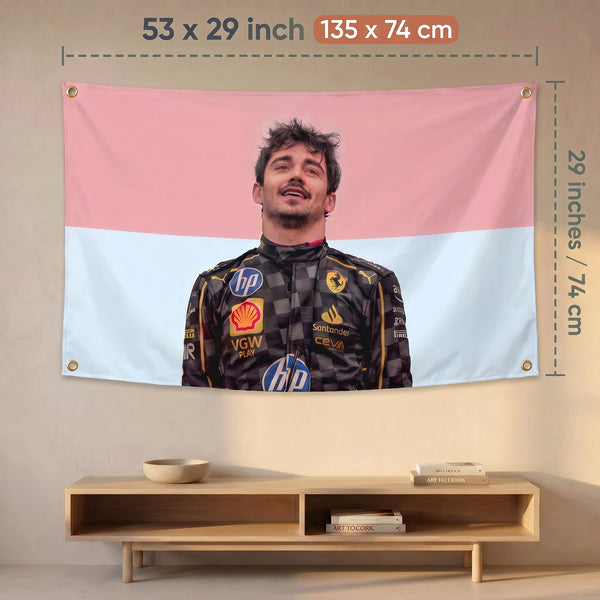 Charles Leclerc F1 Tapestry | Formula 1 Racing Driver Wall Decor
