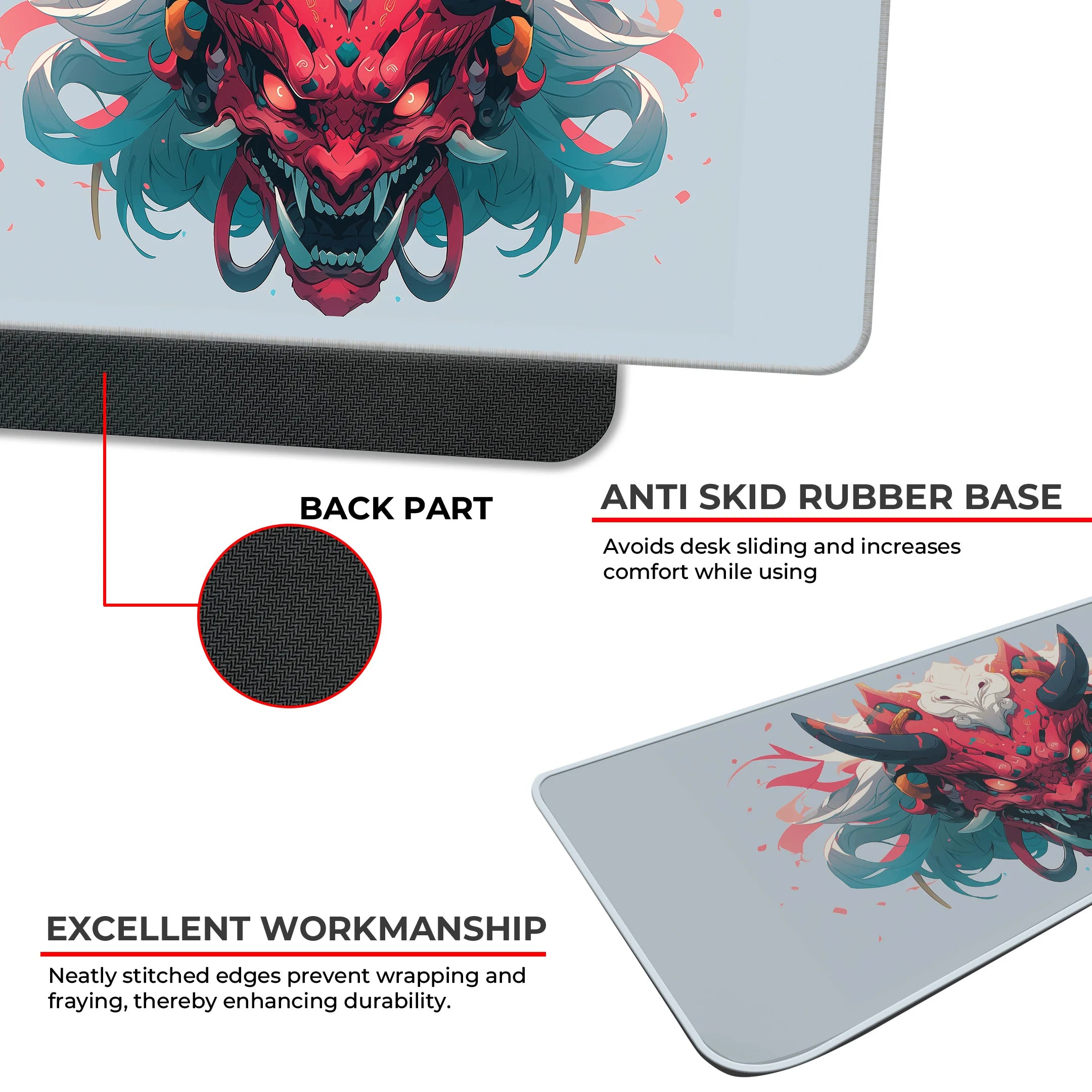 Oni Demon Mask Deskmat