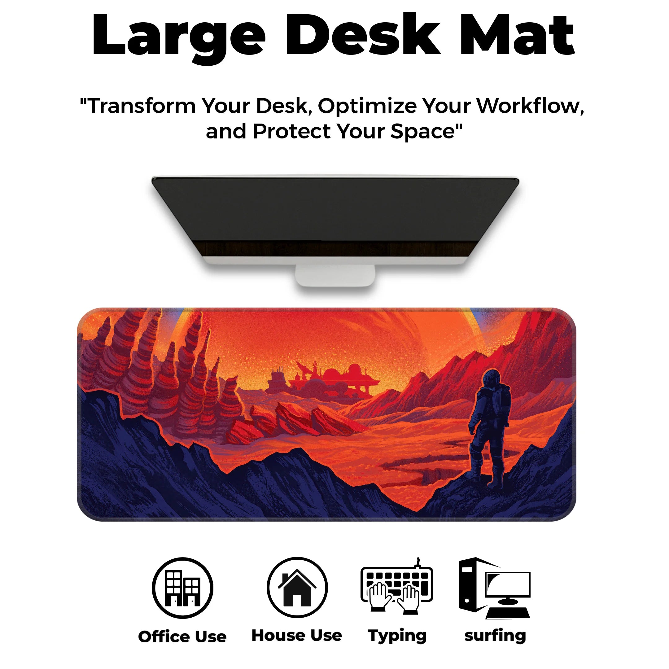 Space Explorer Mat – Sci-Fi Astronaut Cosmic Adventure Deskmat