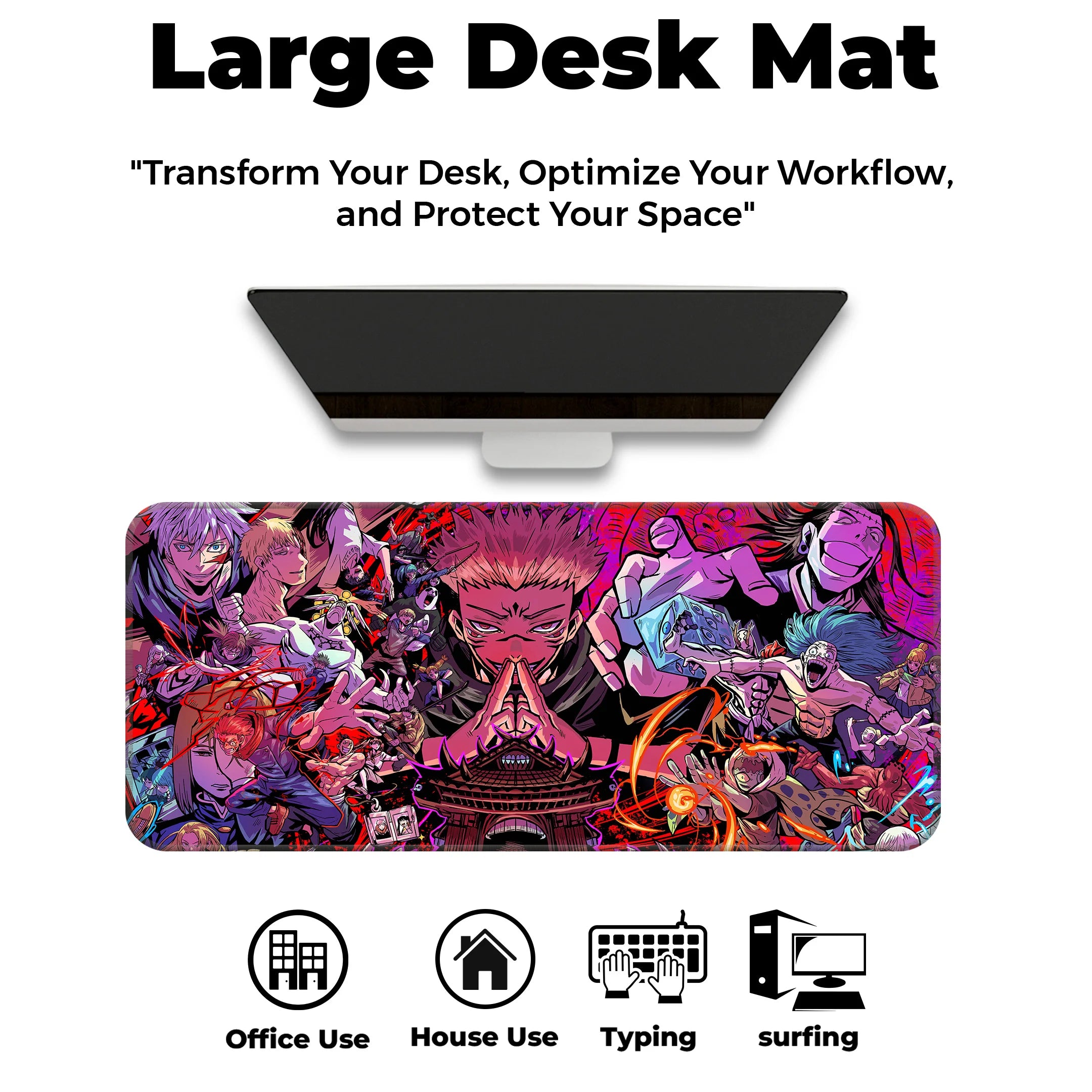 Jujutsu Kaisen Battle Scene Deskmat