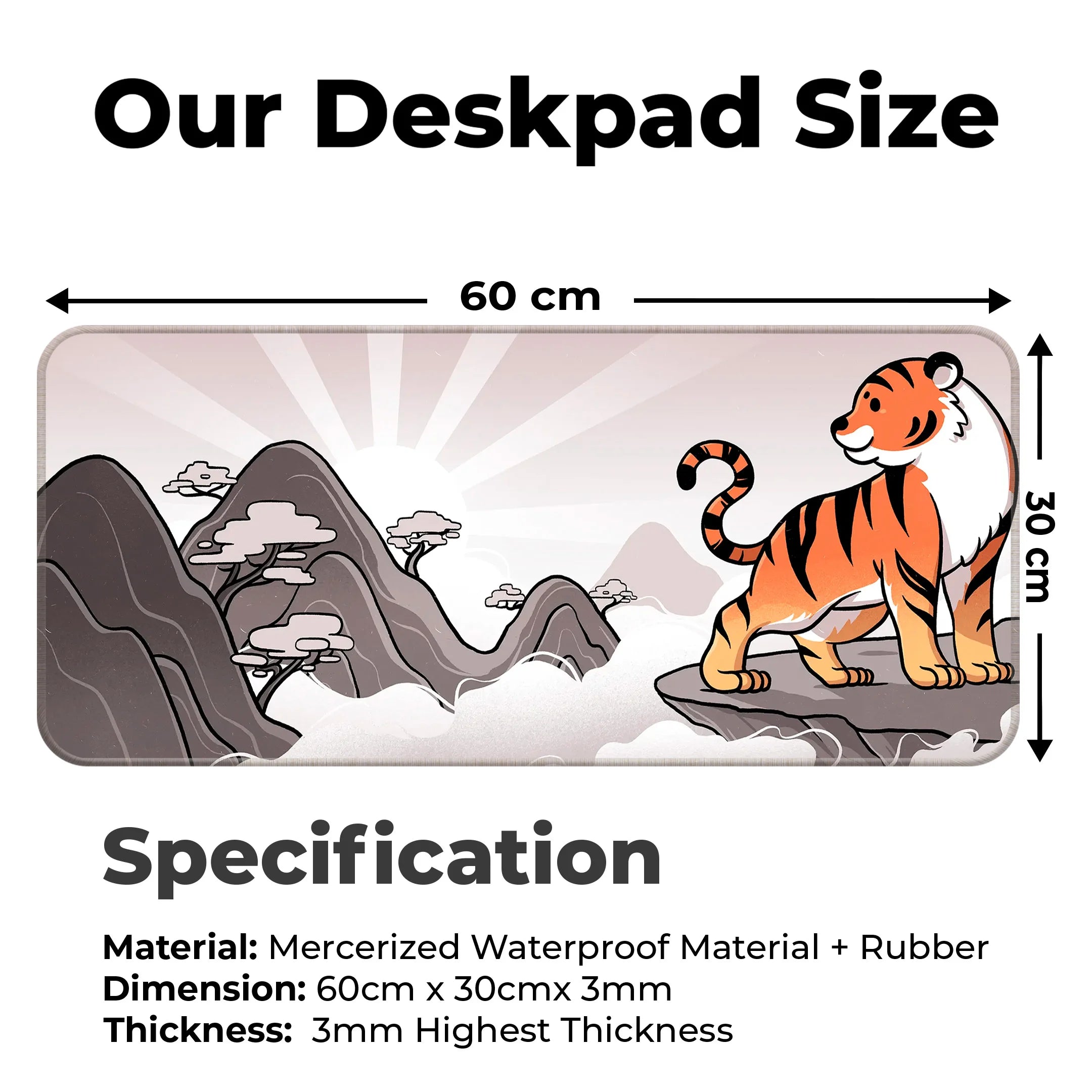 Tiger Sun Deskmat