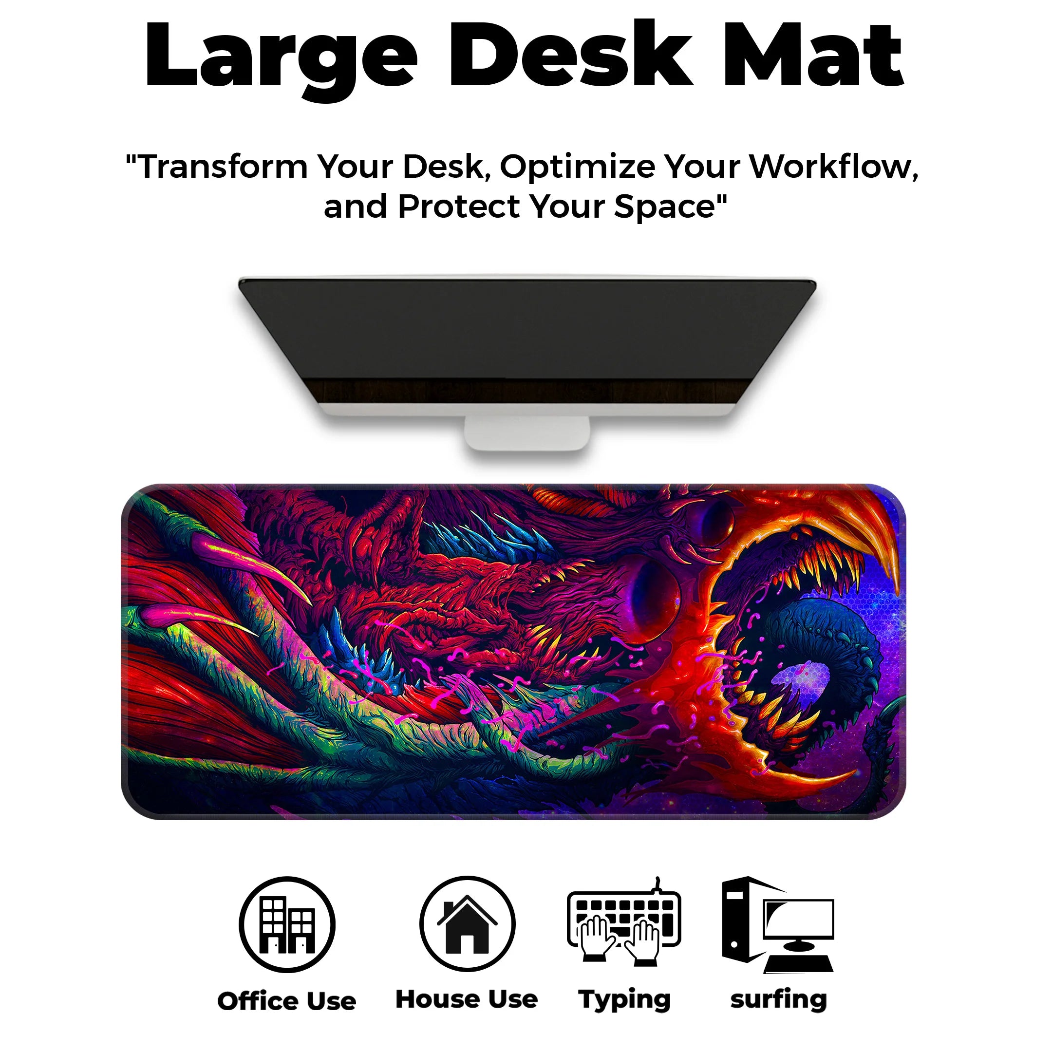 Cosmic Monster Mat – Alien Beast Sci-Fi Fantasy Deskmat