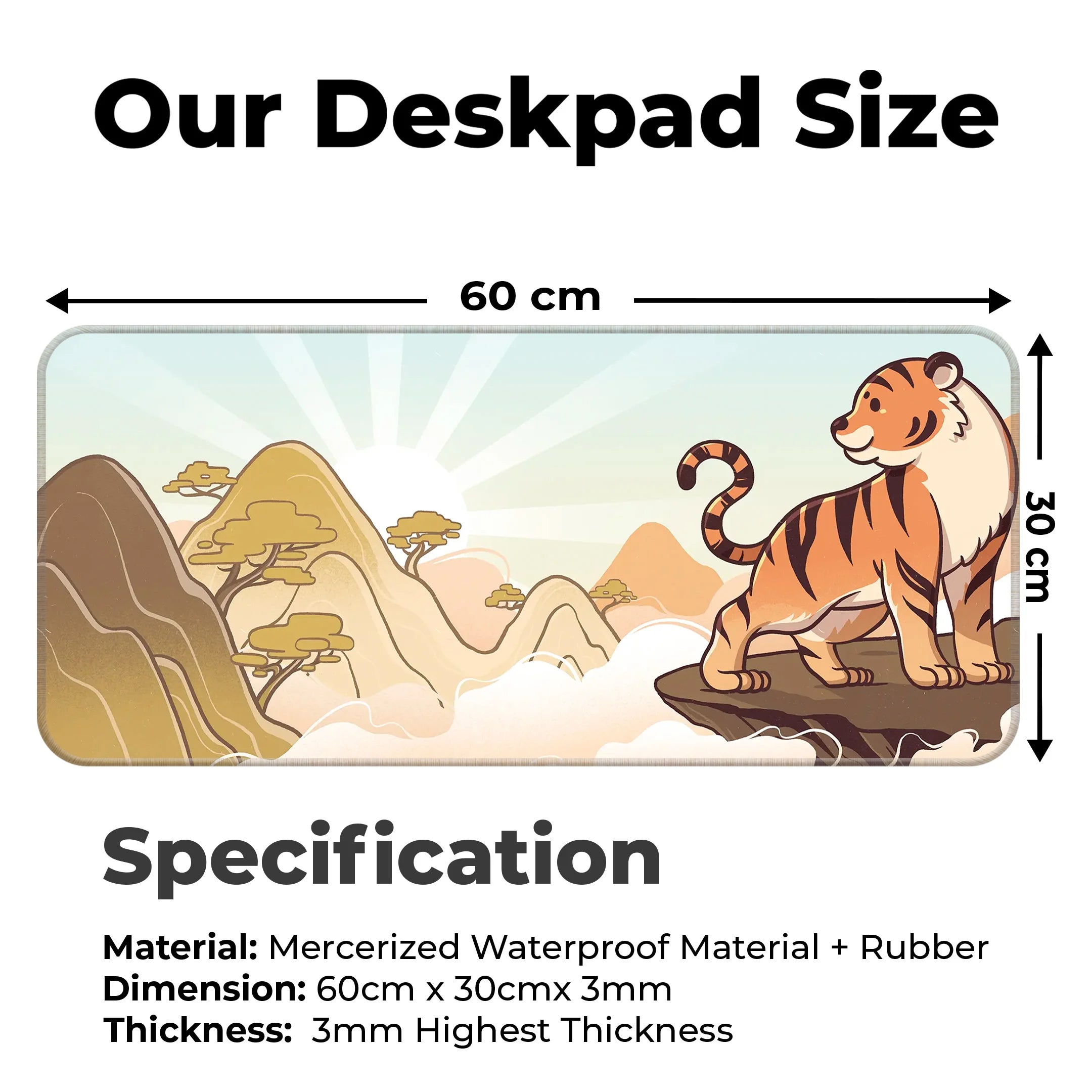 Tiger Sun Deskmat