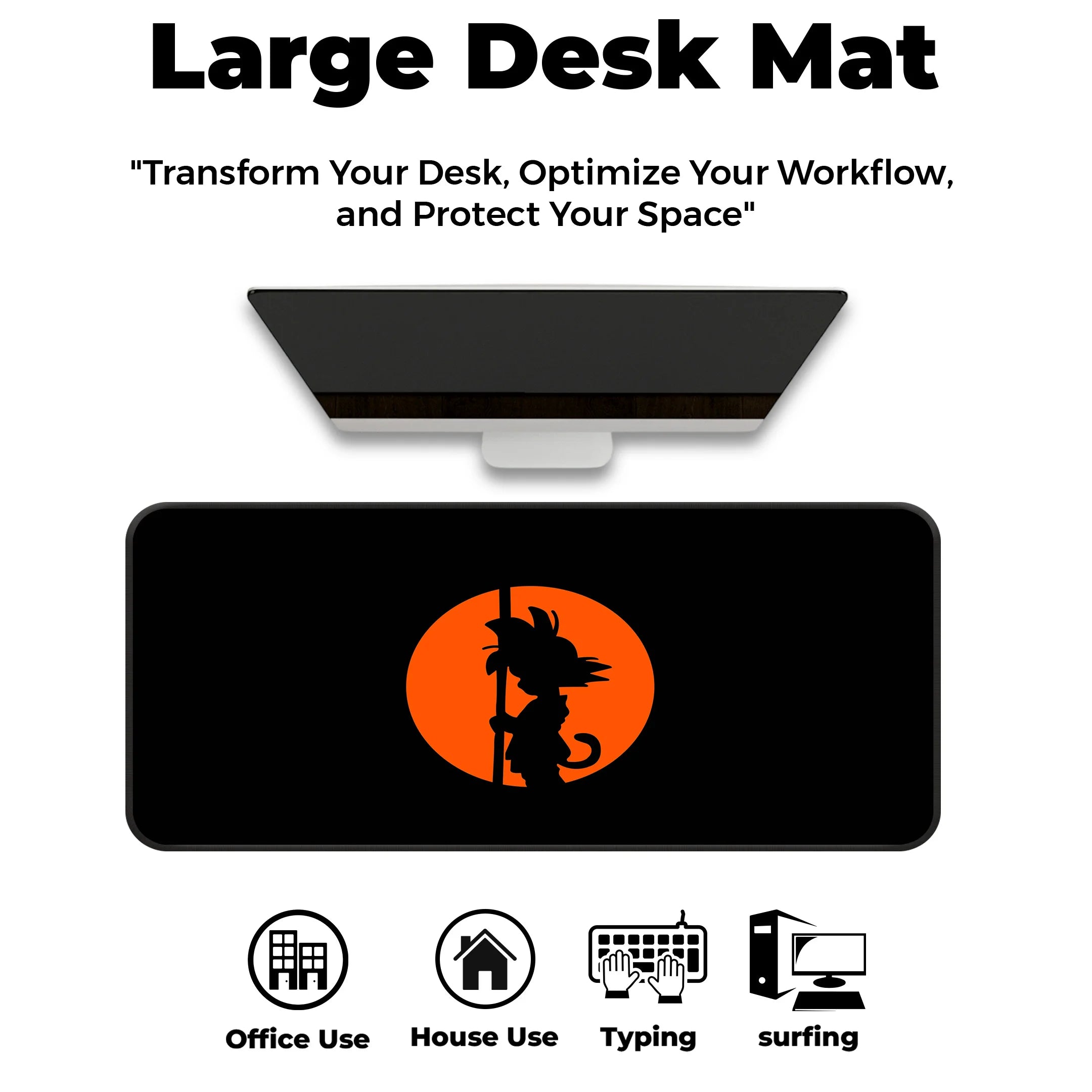 Son Goku Silhouette - Dragon Ball Deskmat