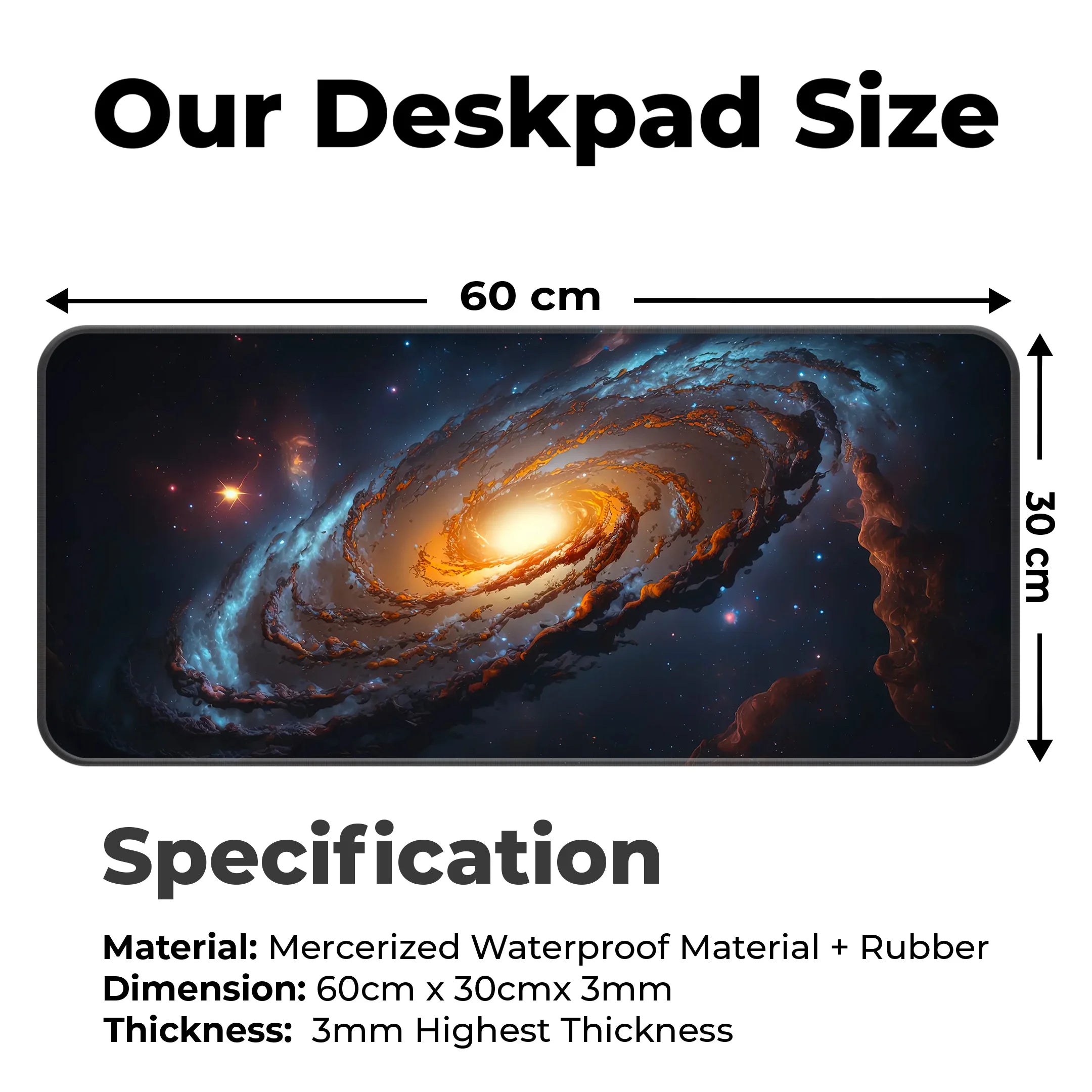 Spiral Galaxy Deskmat