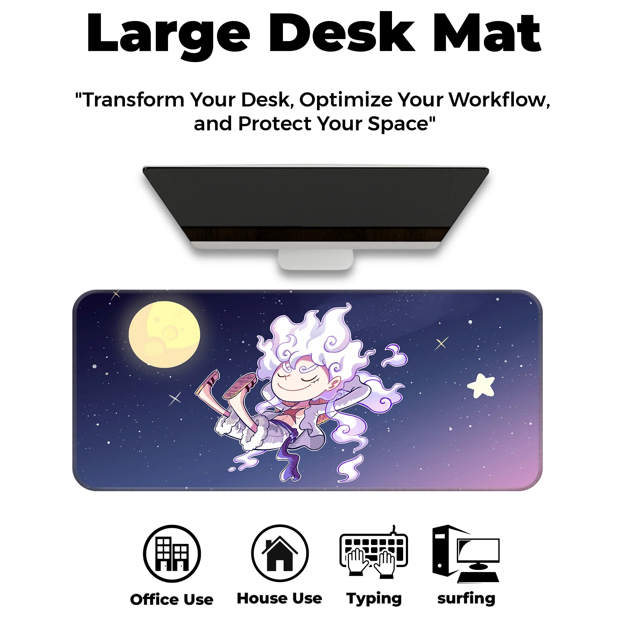 Moonlit Warrior Gear Fifth Deskmat