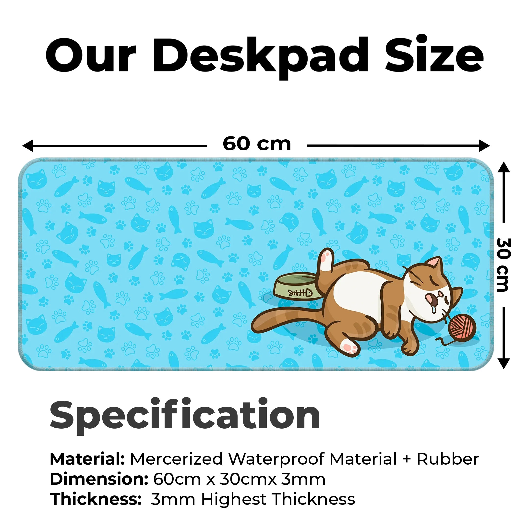 Kawai Cat Deskmat