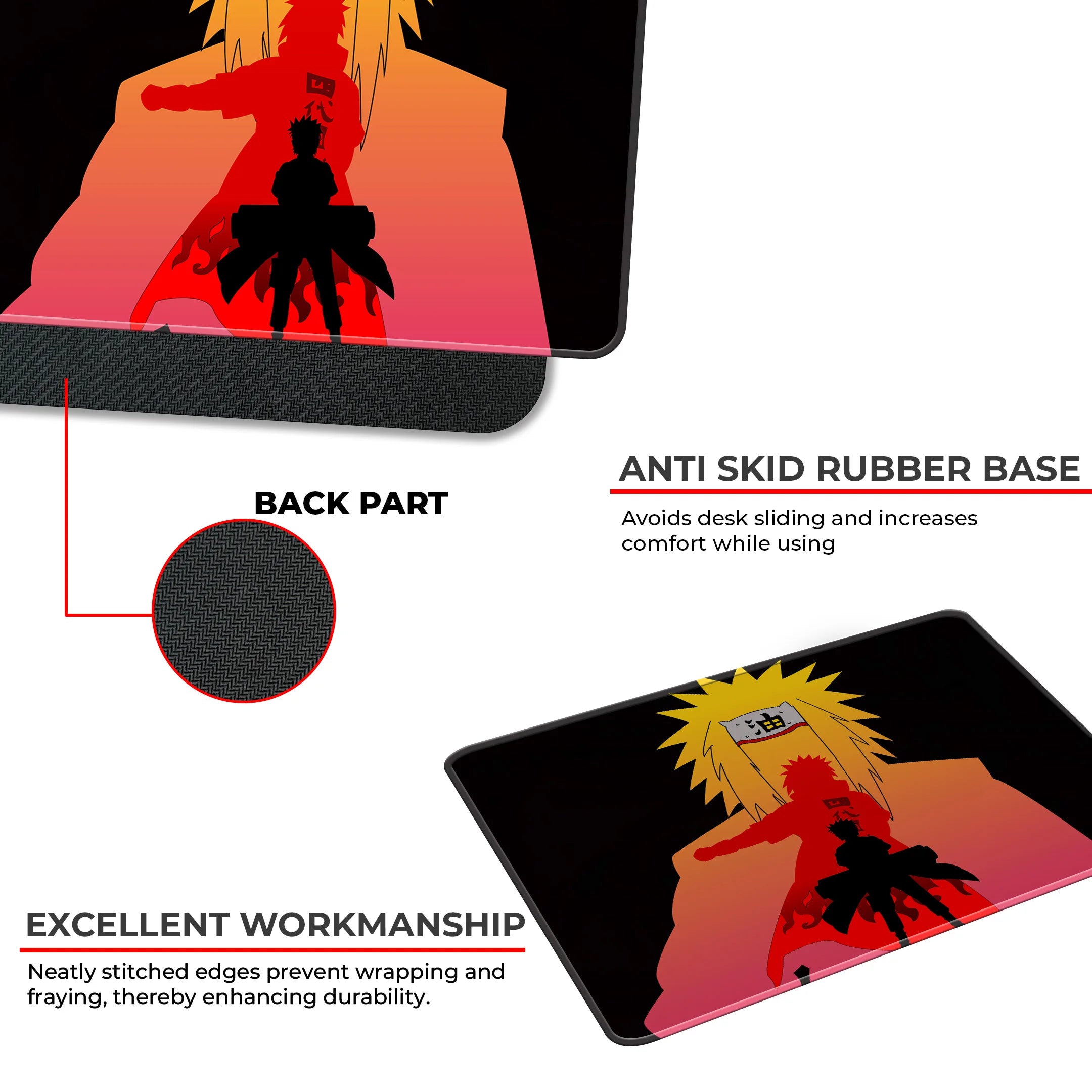 Jiraiya & Naruto Mentor Legacy – Naruto Anime Gaming Mousepad