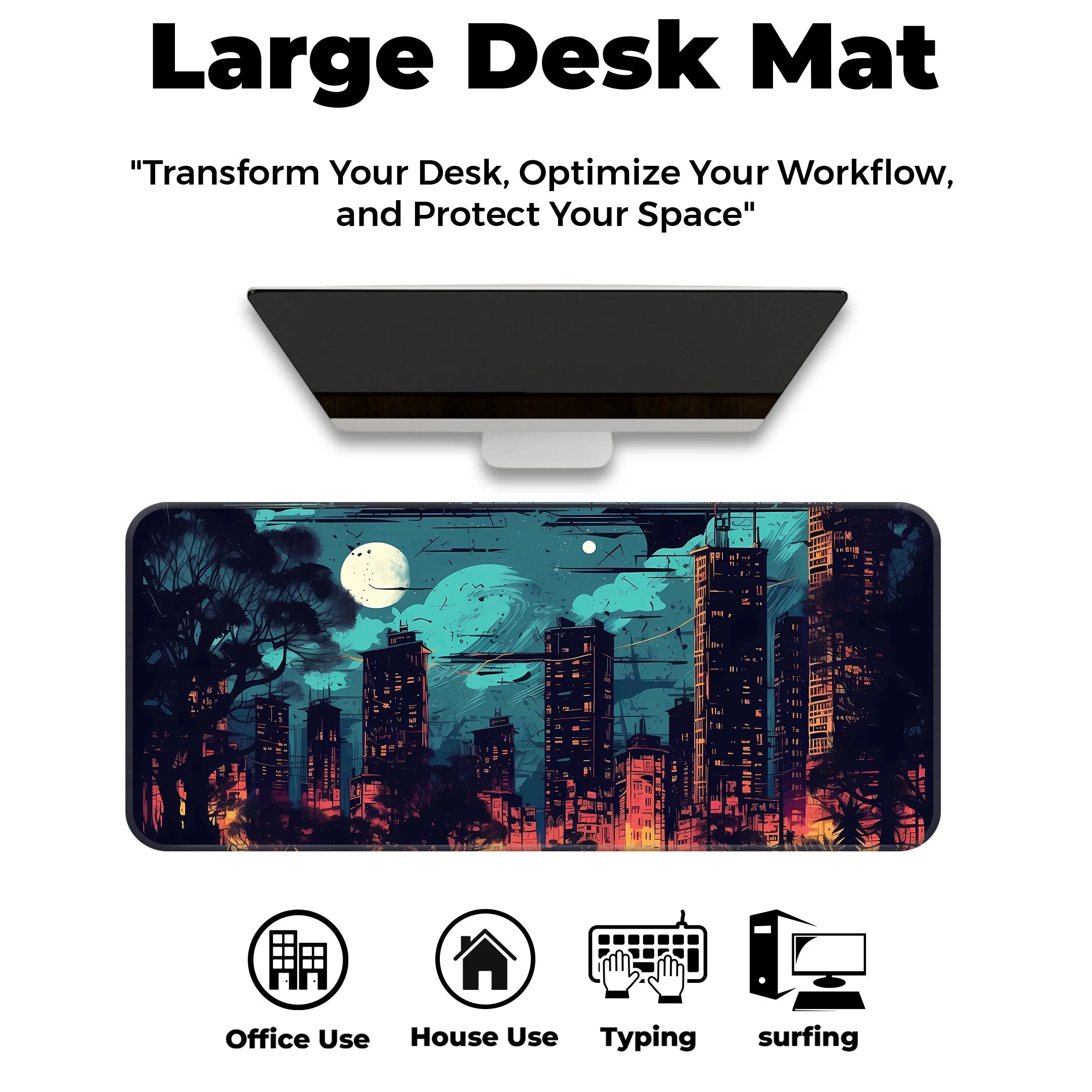 Night City Deskmat