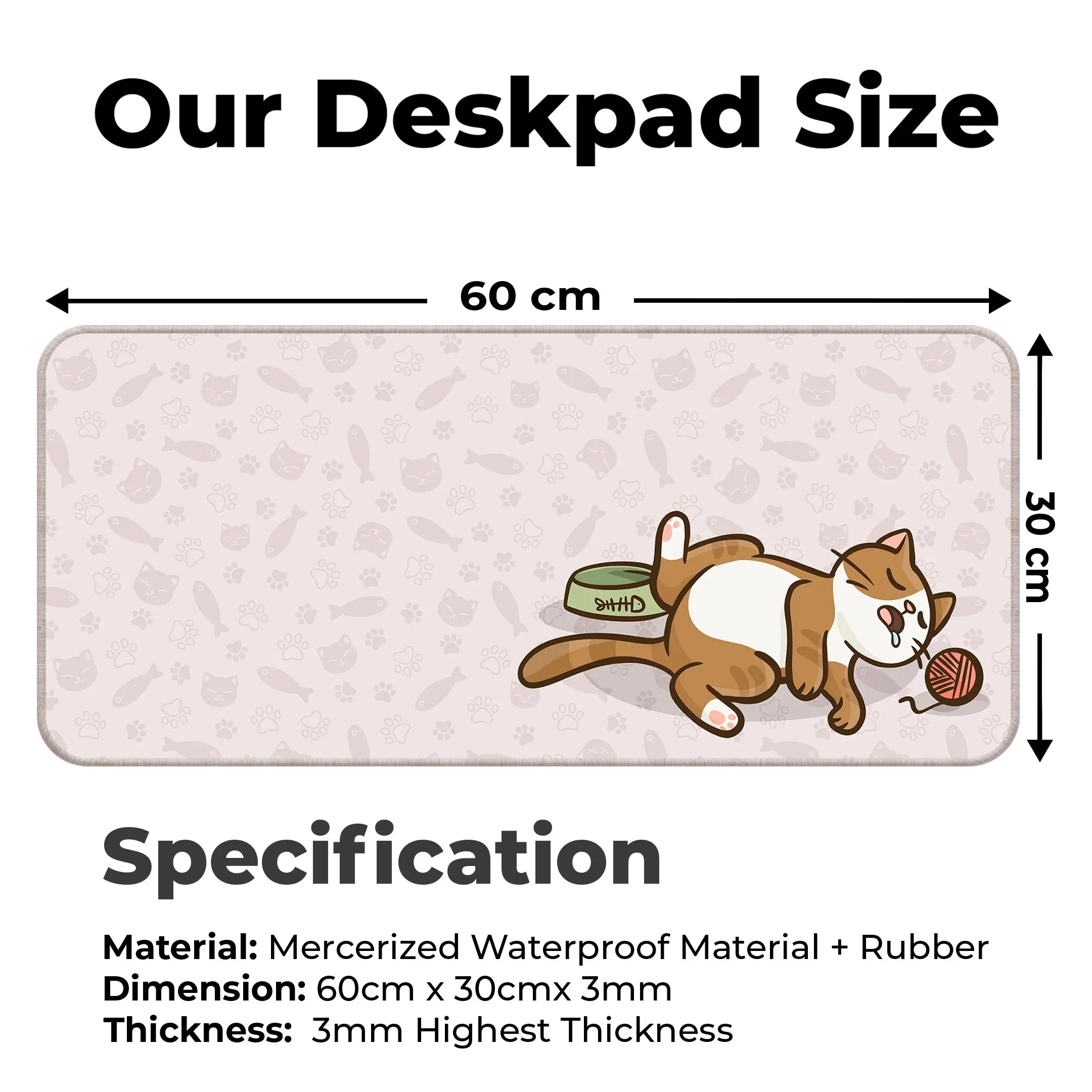 Kawai Cat Deskmat