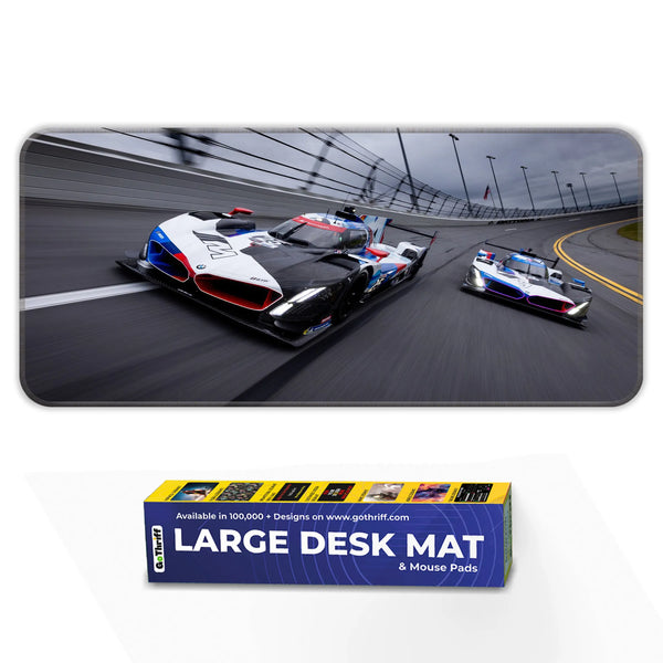 BMW V8 Hybrid LMDh Prototype Racing Deskmat