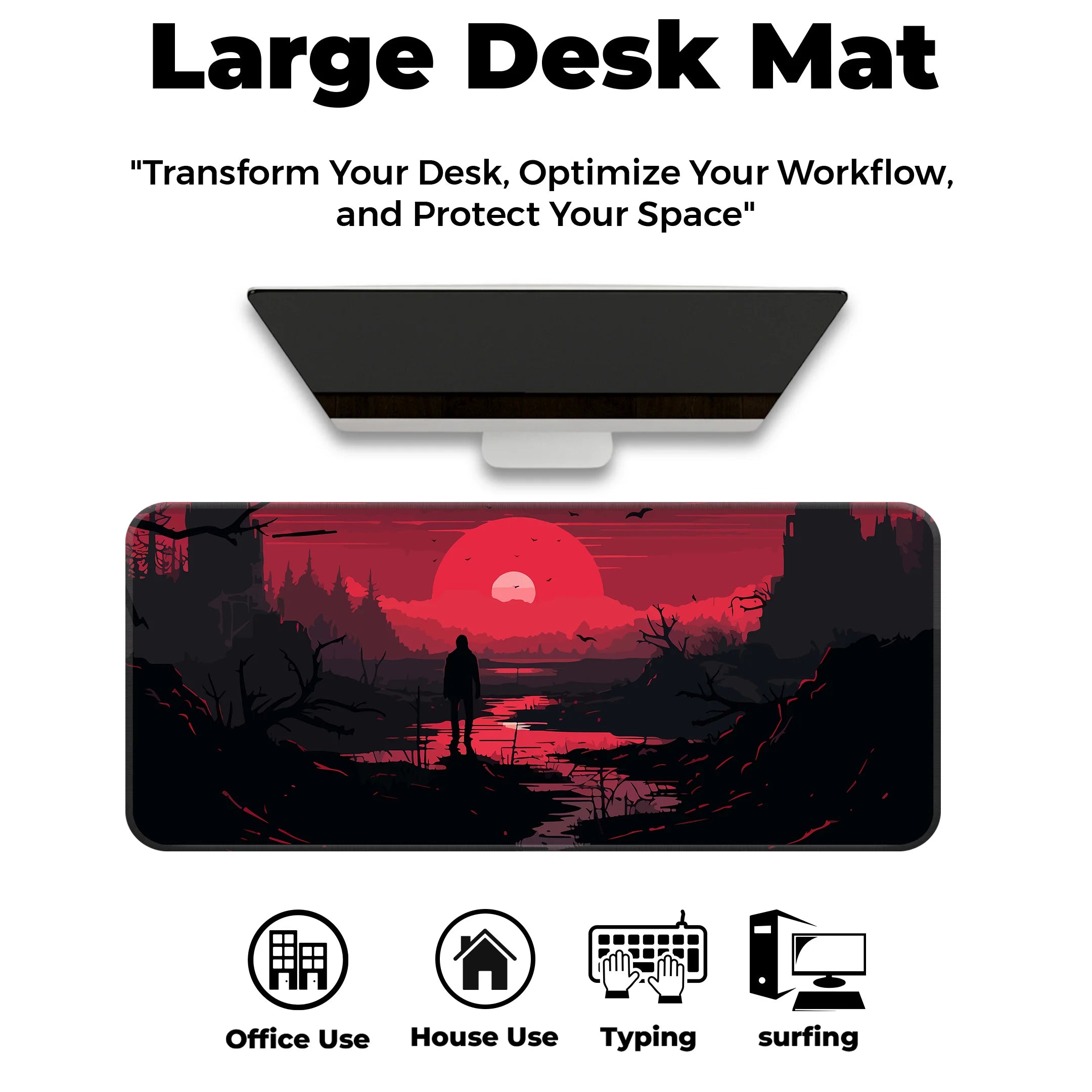 Crimson Twilight Apocalypse Deskmat