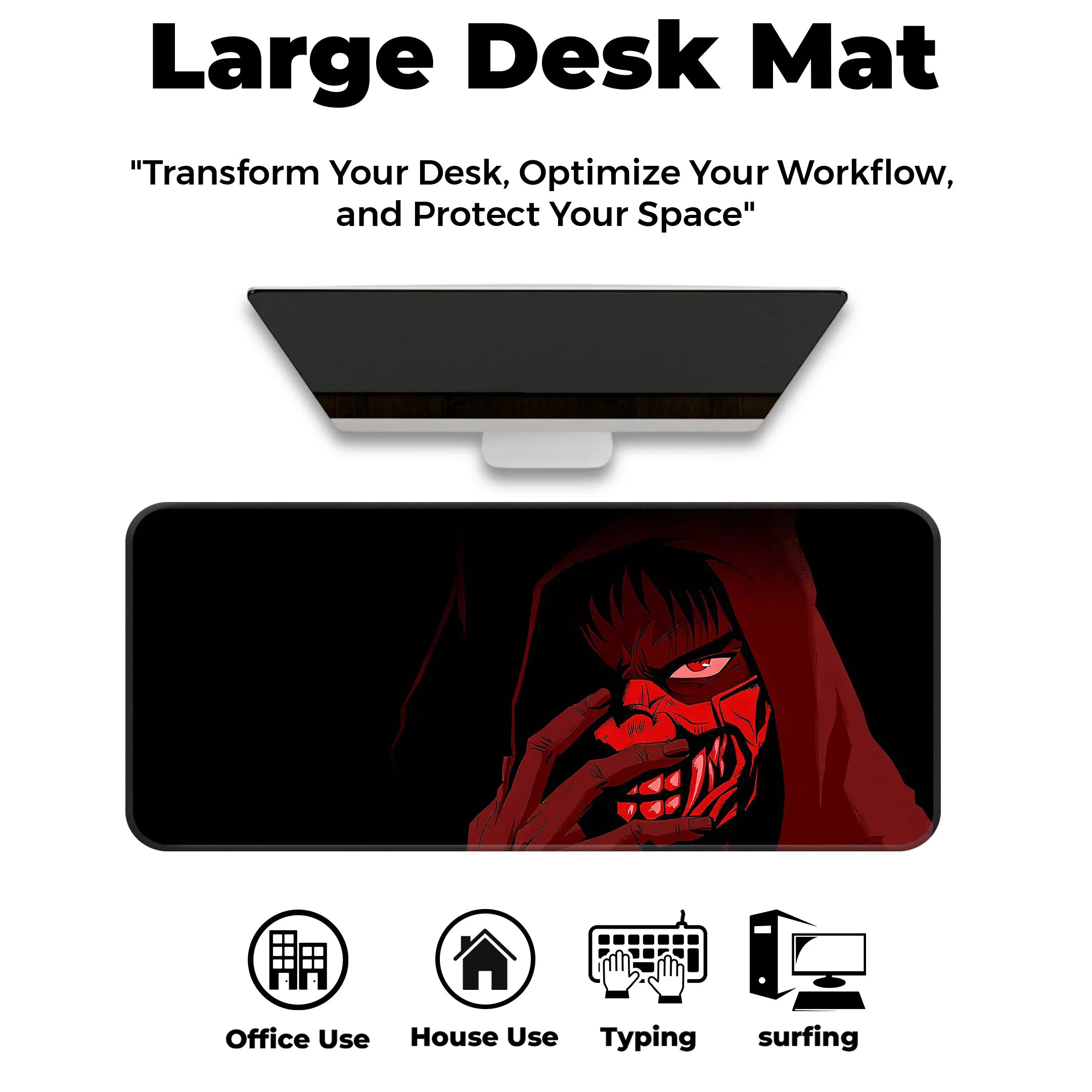 Demon Mask Warrior Deskmat