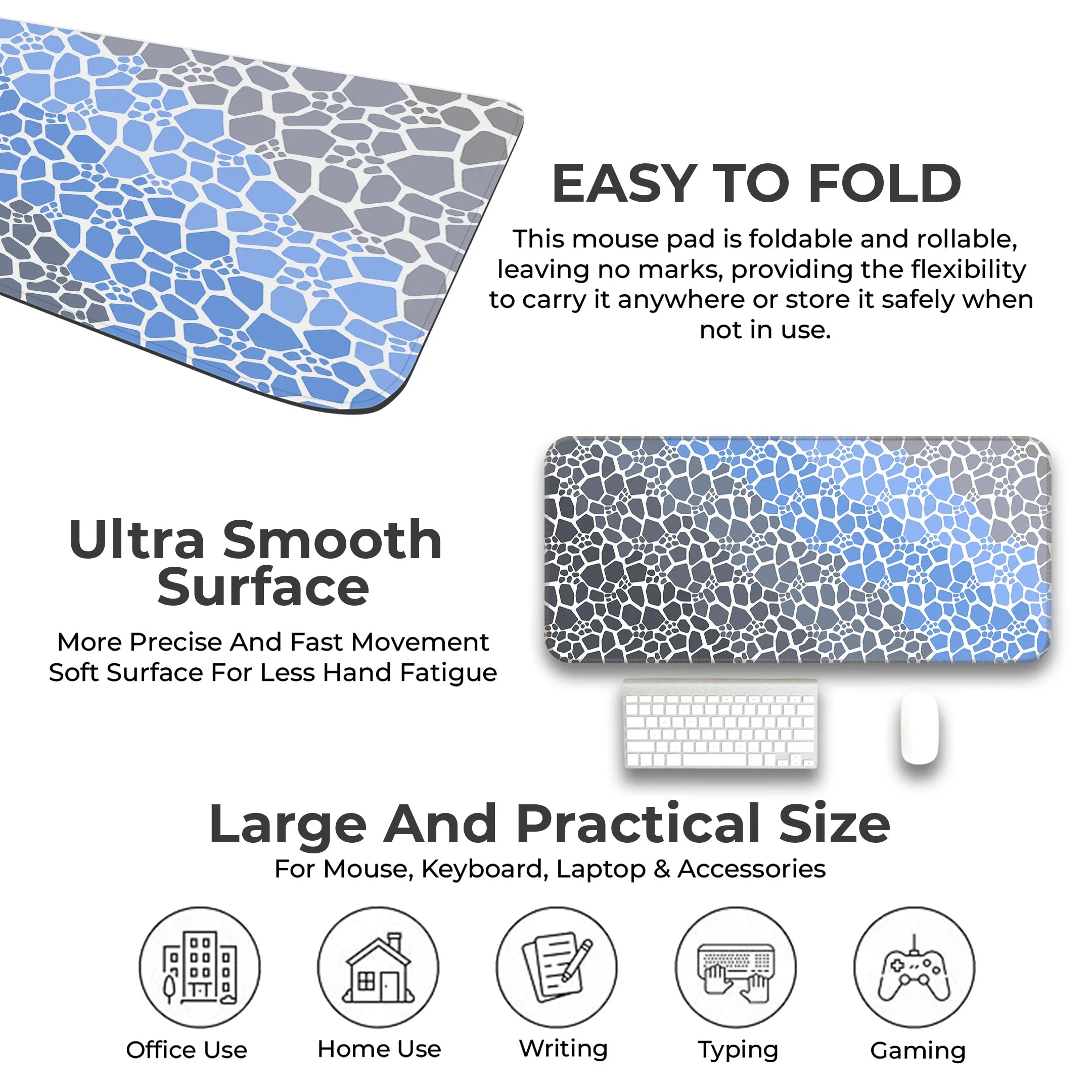 Rock pattern Deskmat