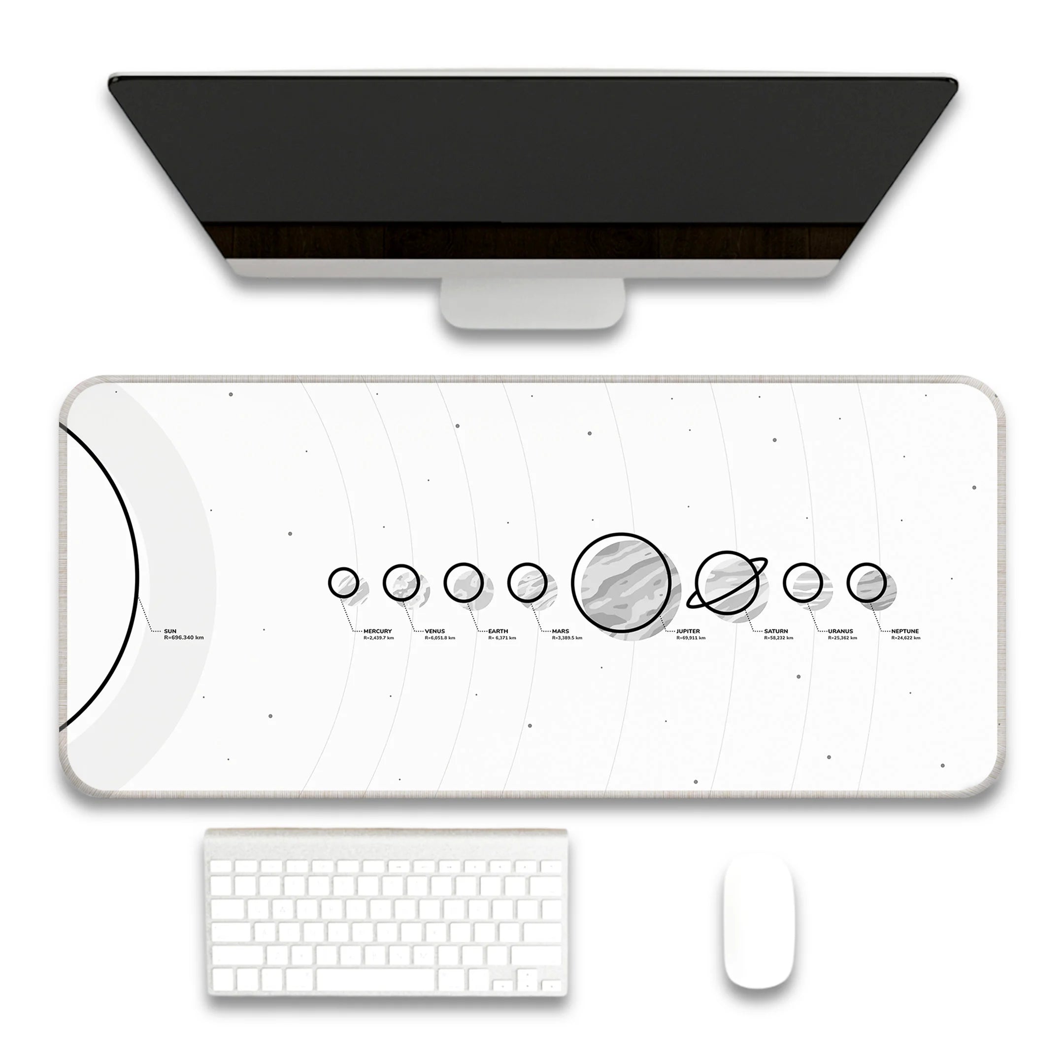 Solar white copia Deskmat