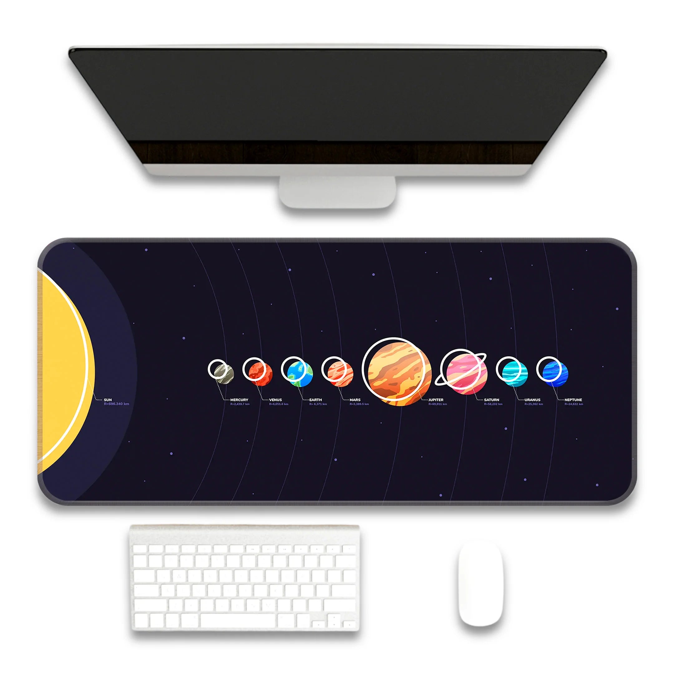 Solar white copia Deskmat