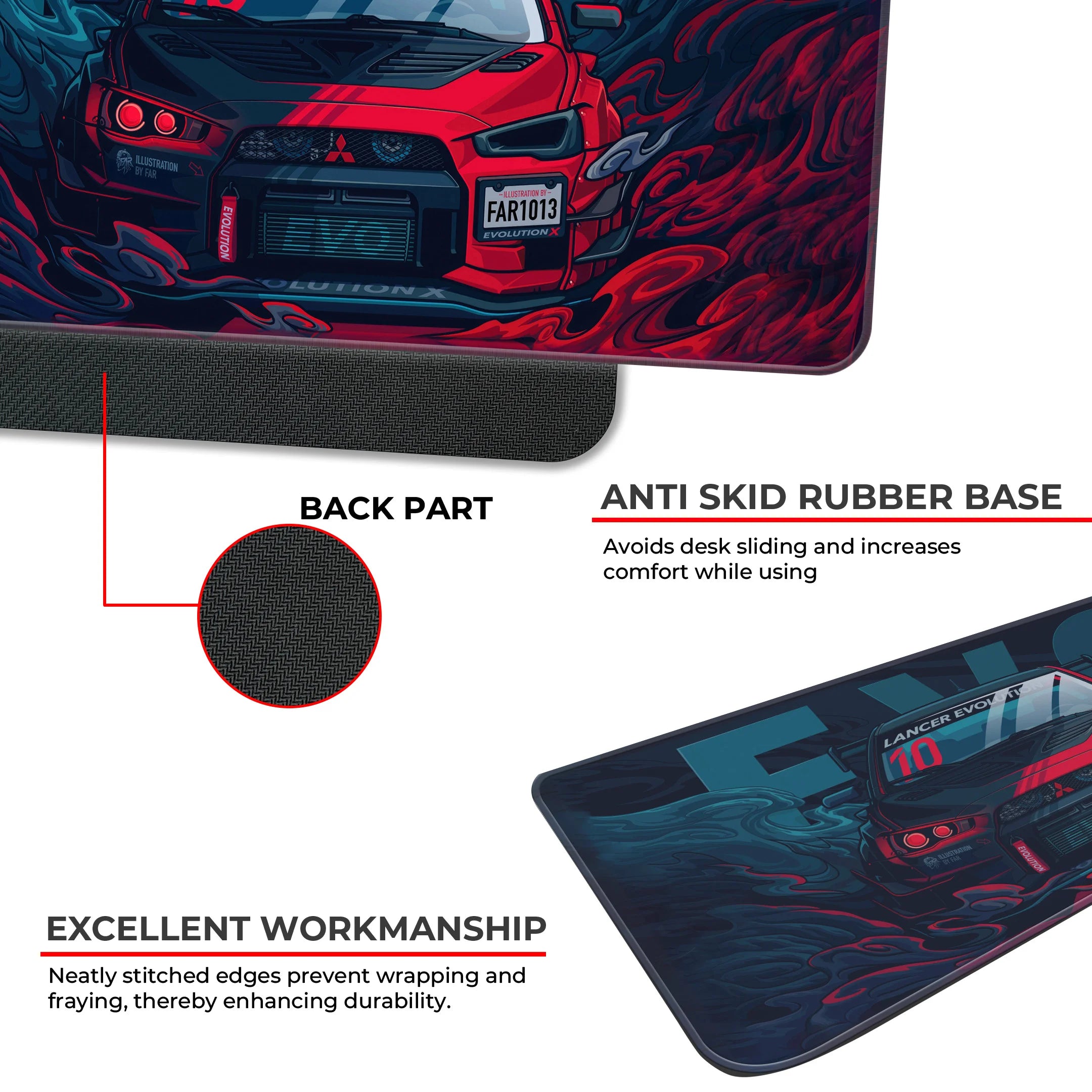 Mitsubishi Lancer Evolution Deskmat