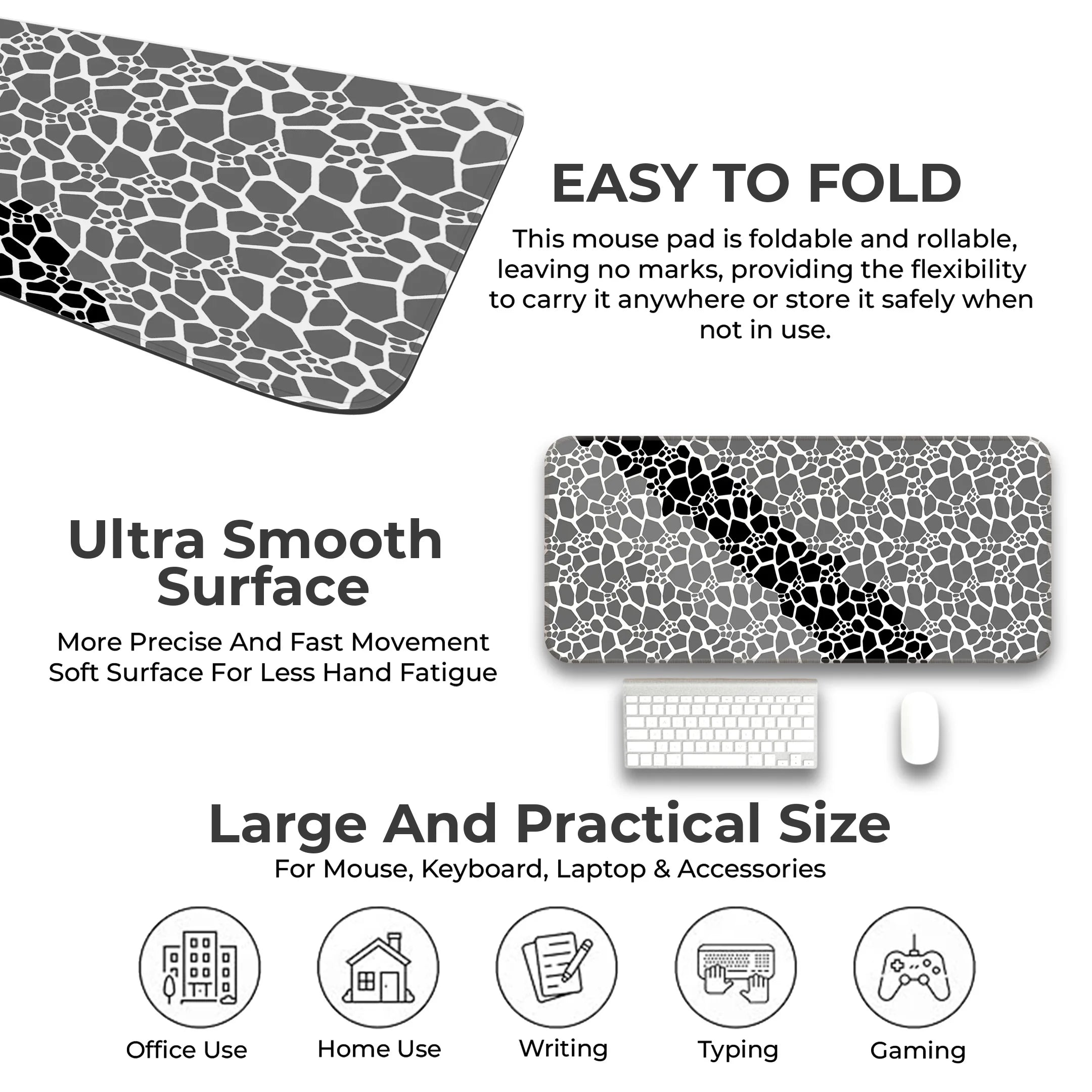 Rock pattern Deskmat