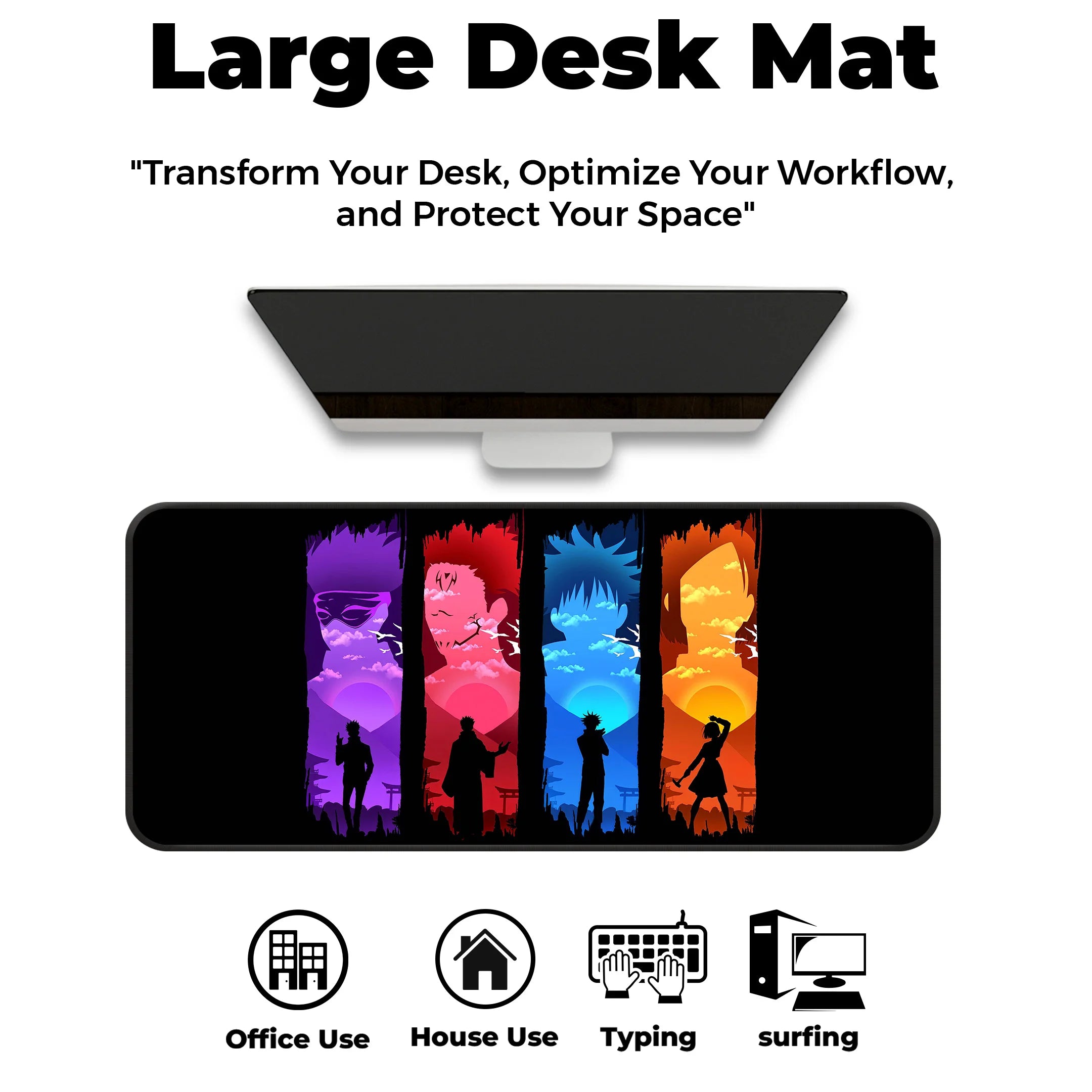 Jujutsu Kaisen Four Warriors Deskmat