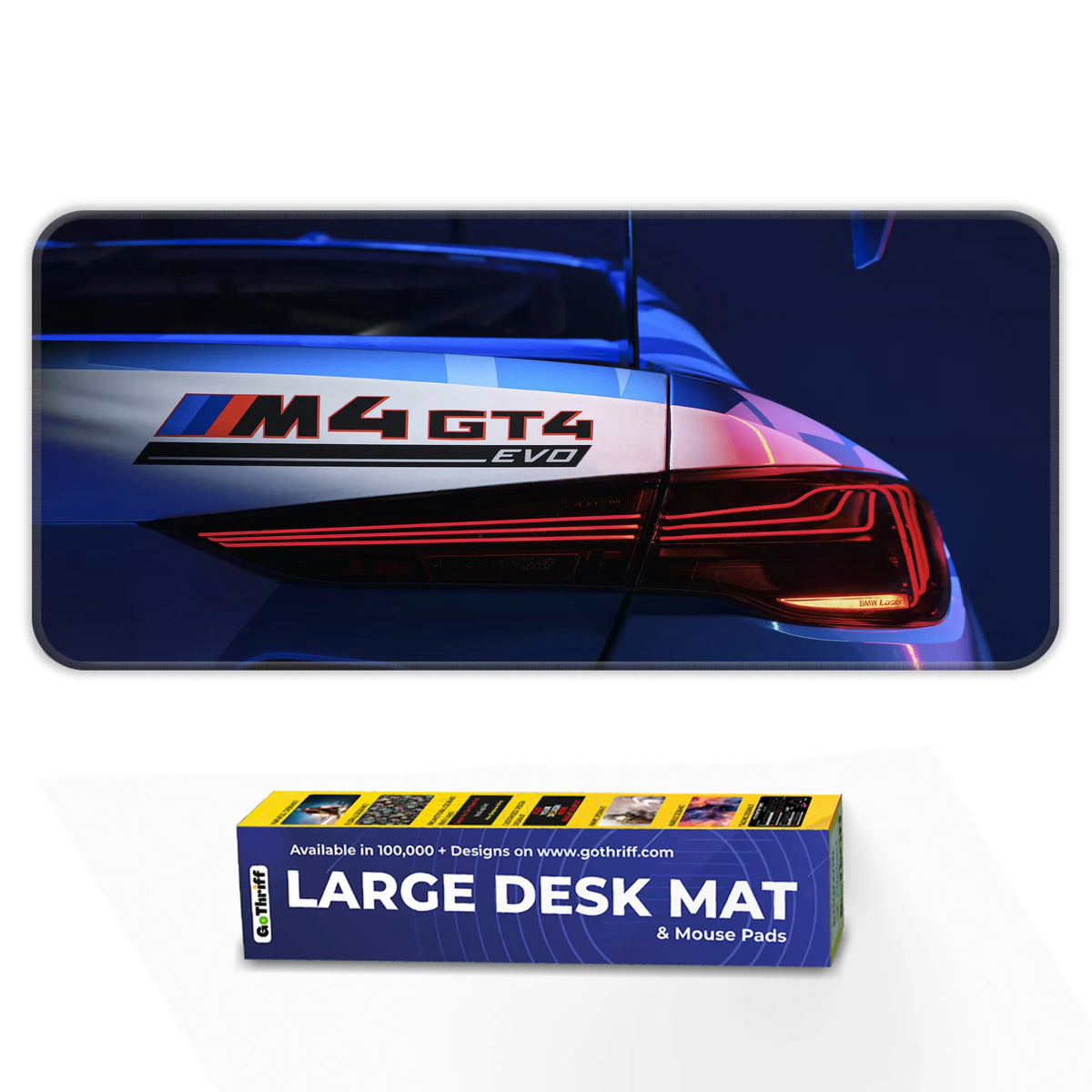 BMW M4 GT4 EVO Rear Light Motorsport Deskmat