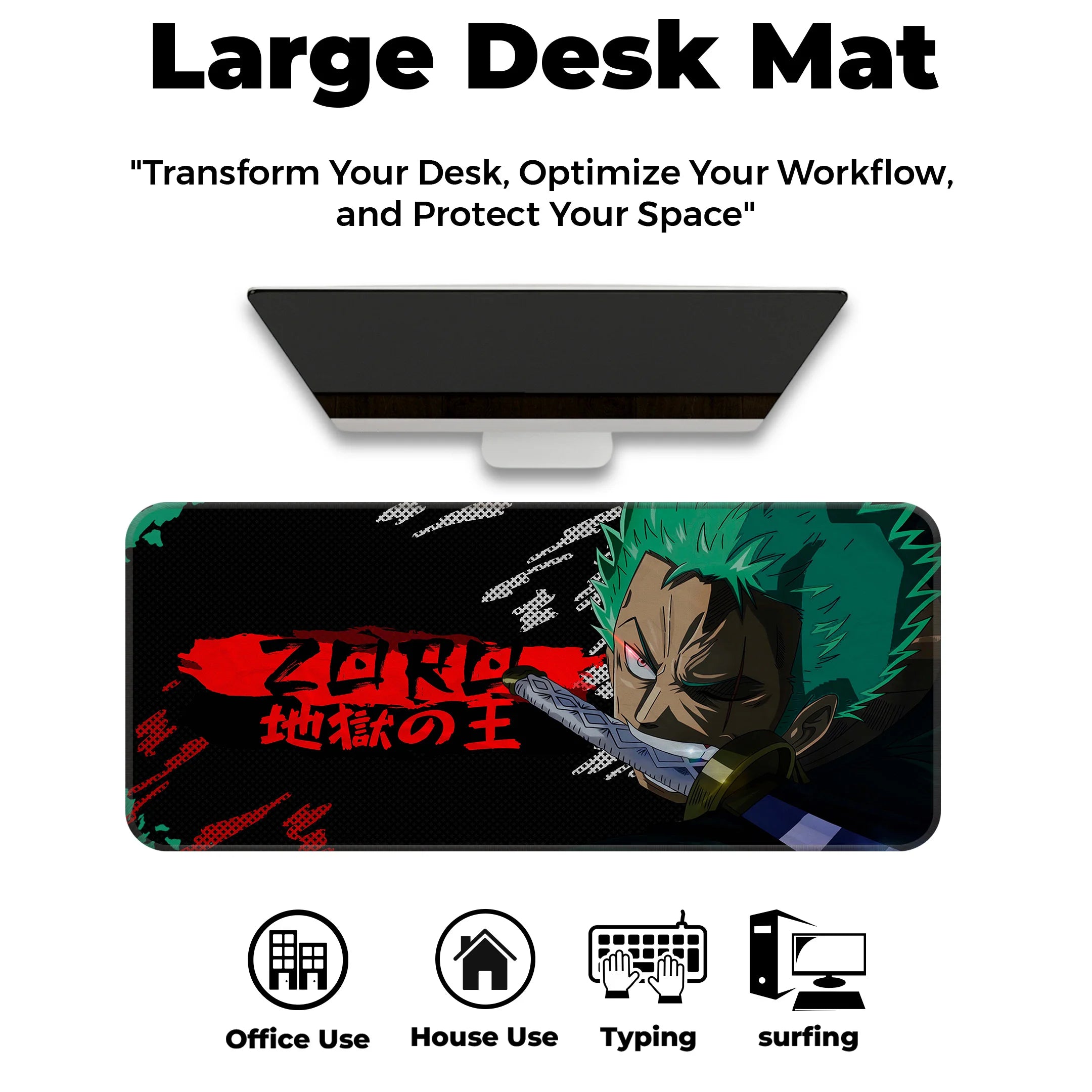 Roronoa Zoro Hell King Deskmat