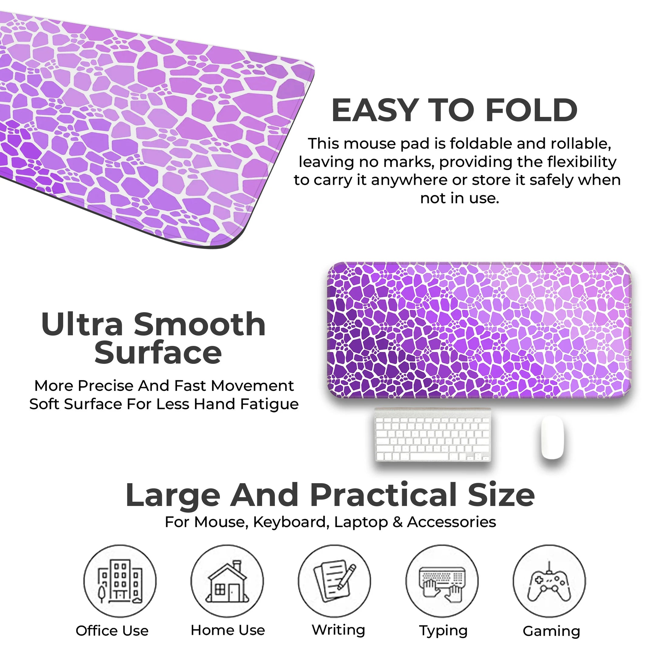 Rock pattern Deskmat