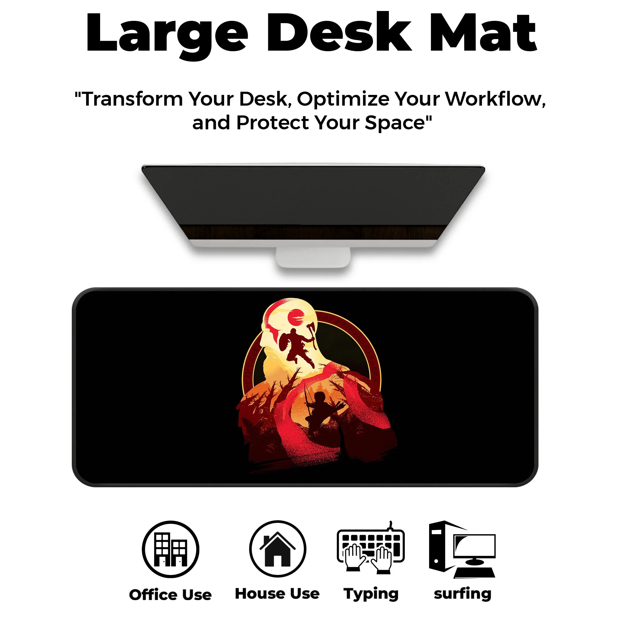 God of War Kratos Battle Deskmat