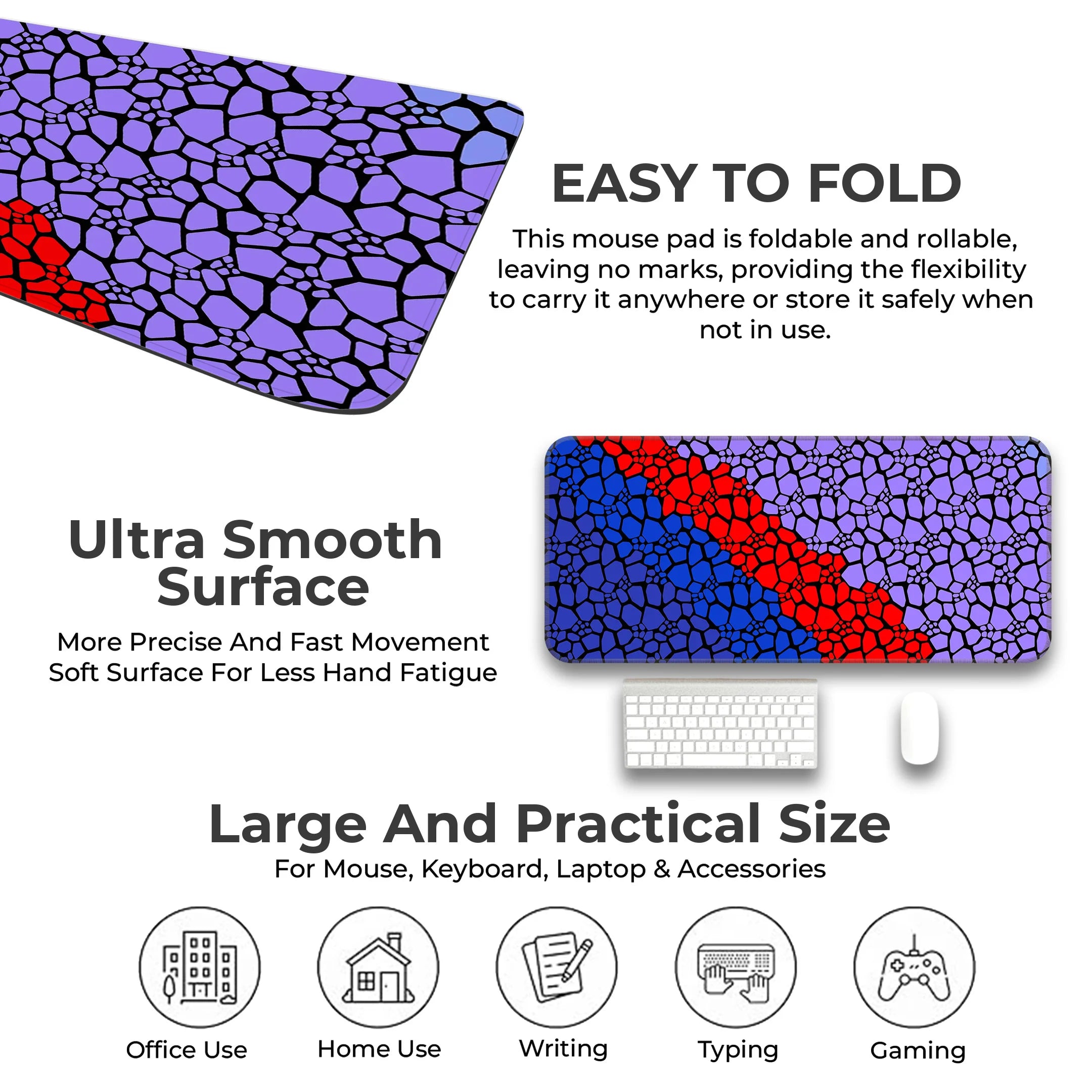 Rock pattern Deskmat