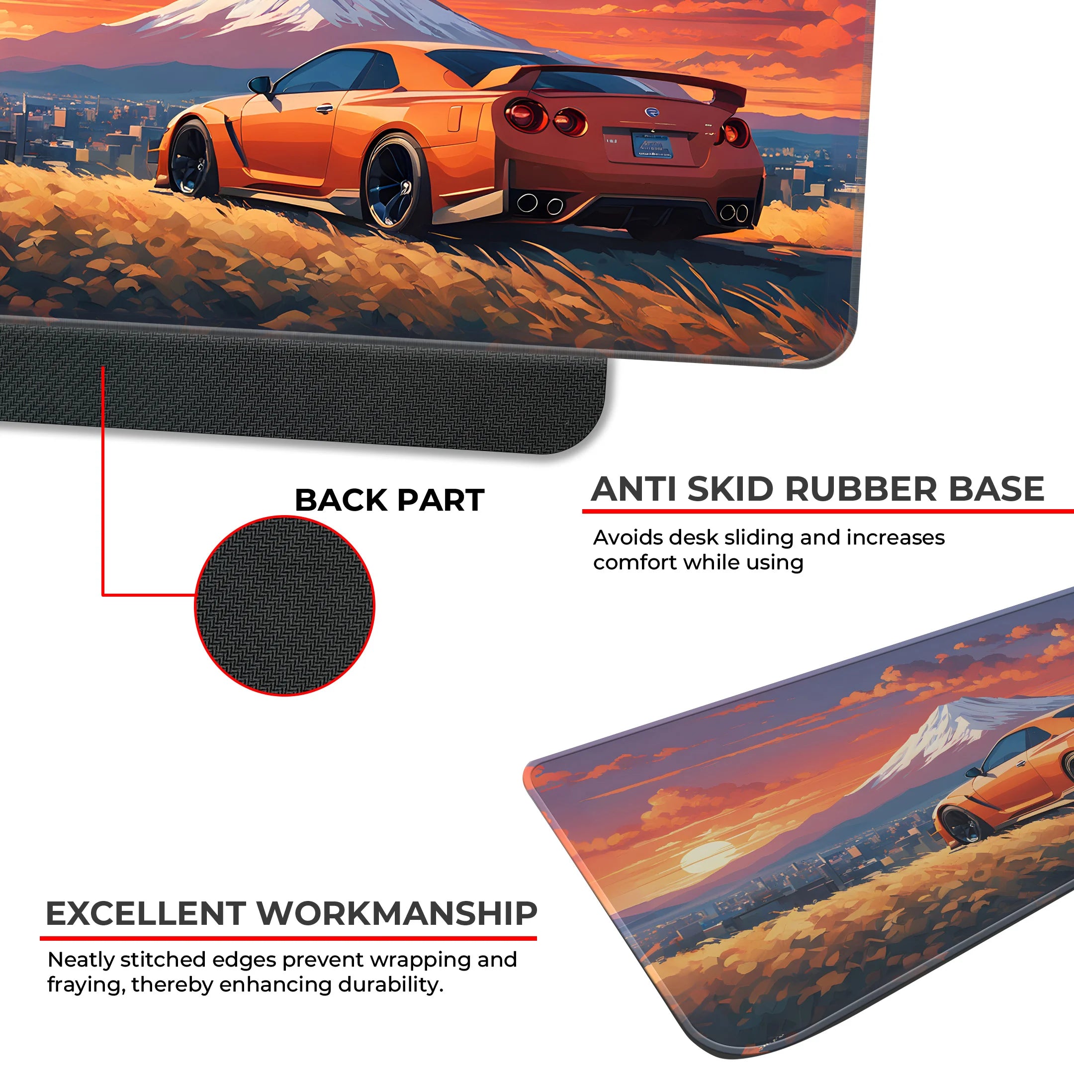 Nissan GTR Sunset Desk Mat