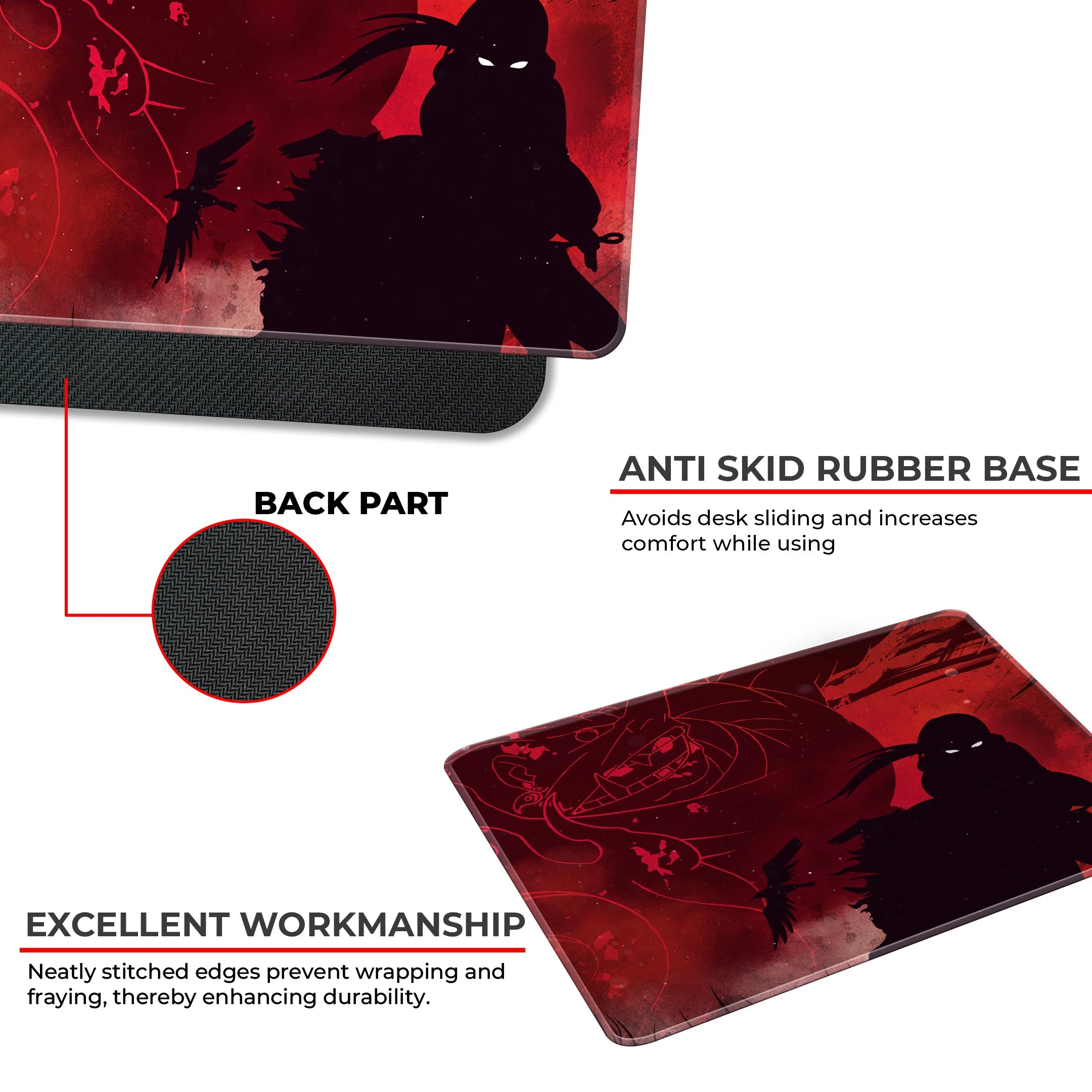 Madara Uchiha Eternal Mangekyou – Naruto Anime Gaming Mousepad