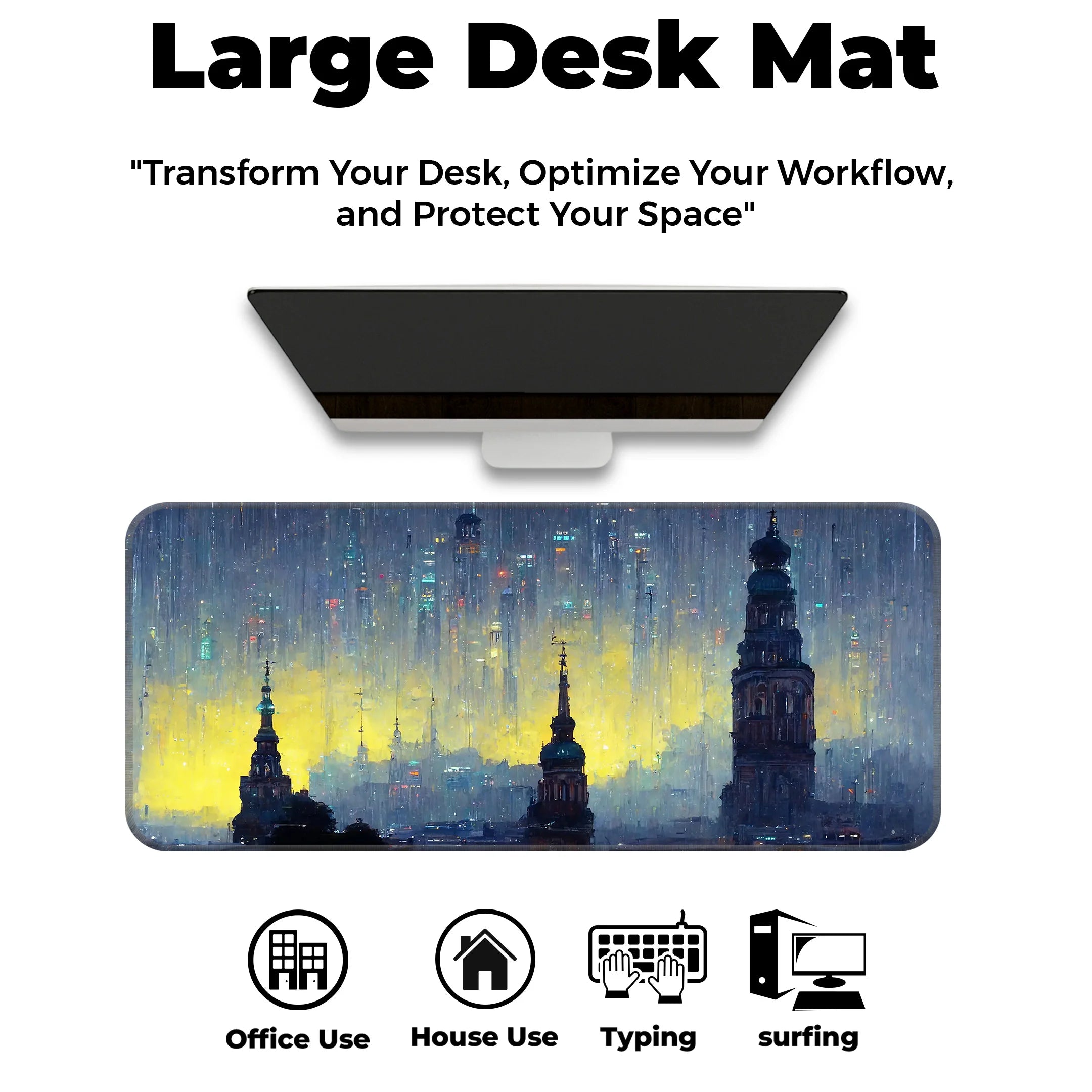 Night City Deskmat