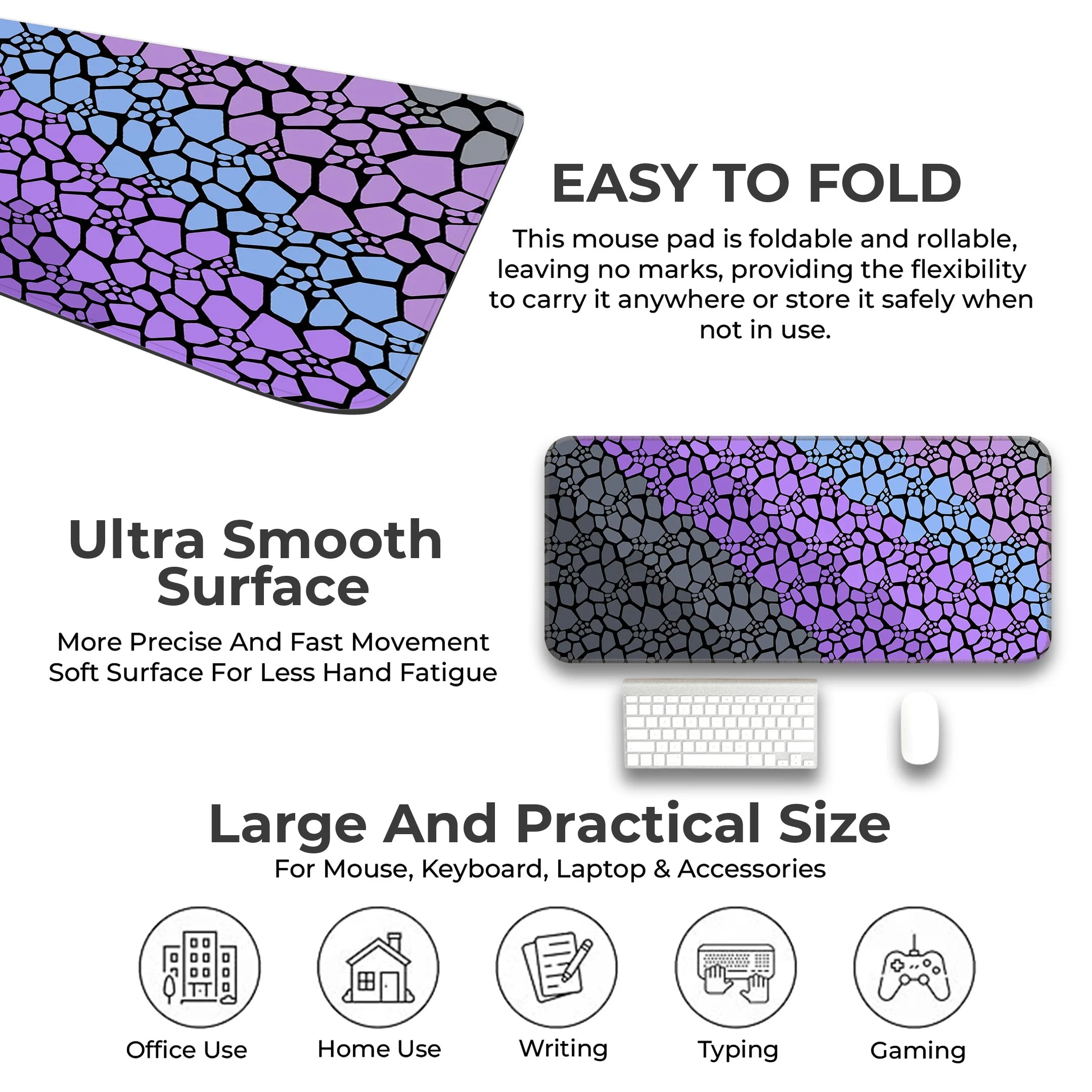 Rock pattern Deskmat