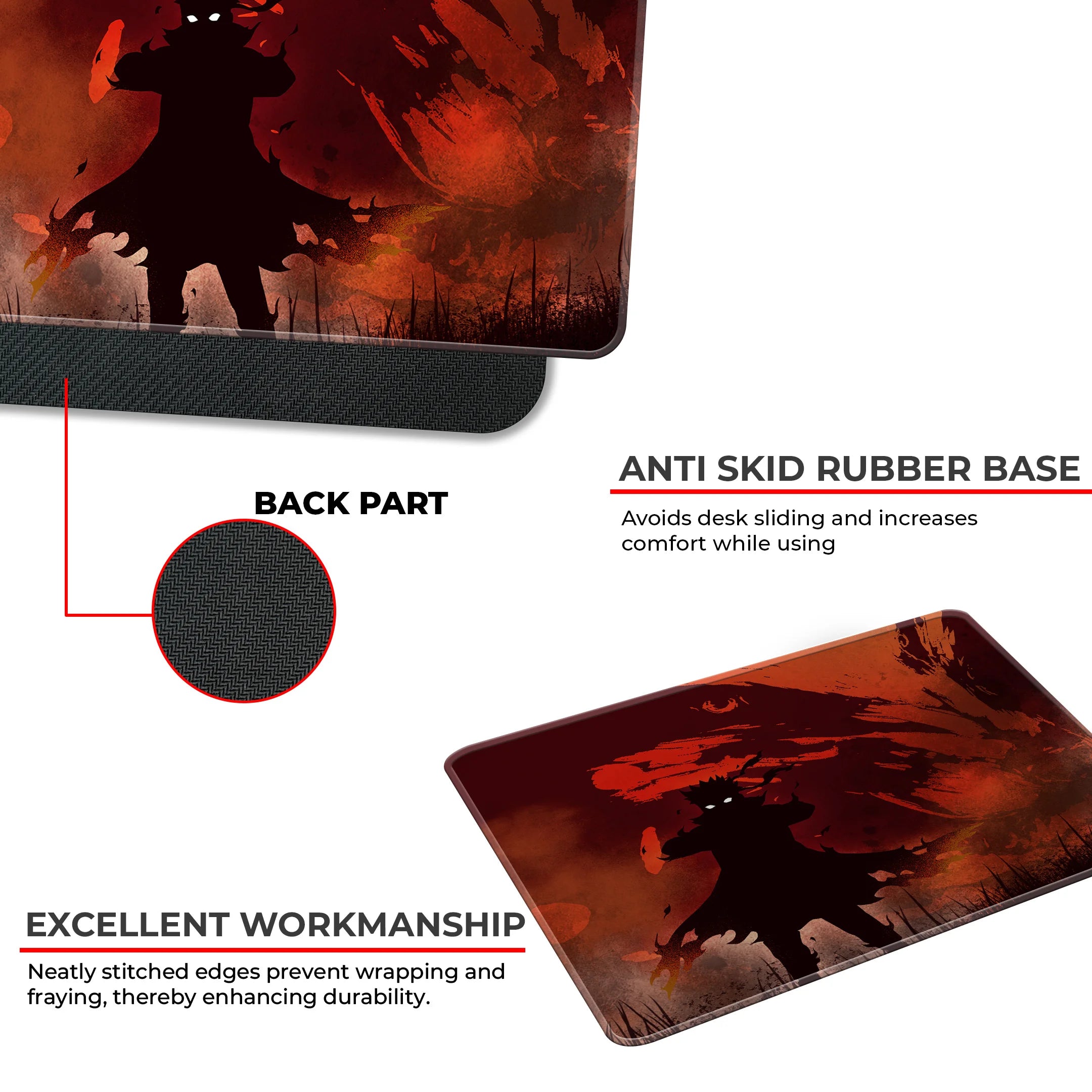 Naruto Nine-Tails Jinchuriki – Anime Gaming Mousepad